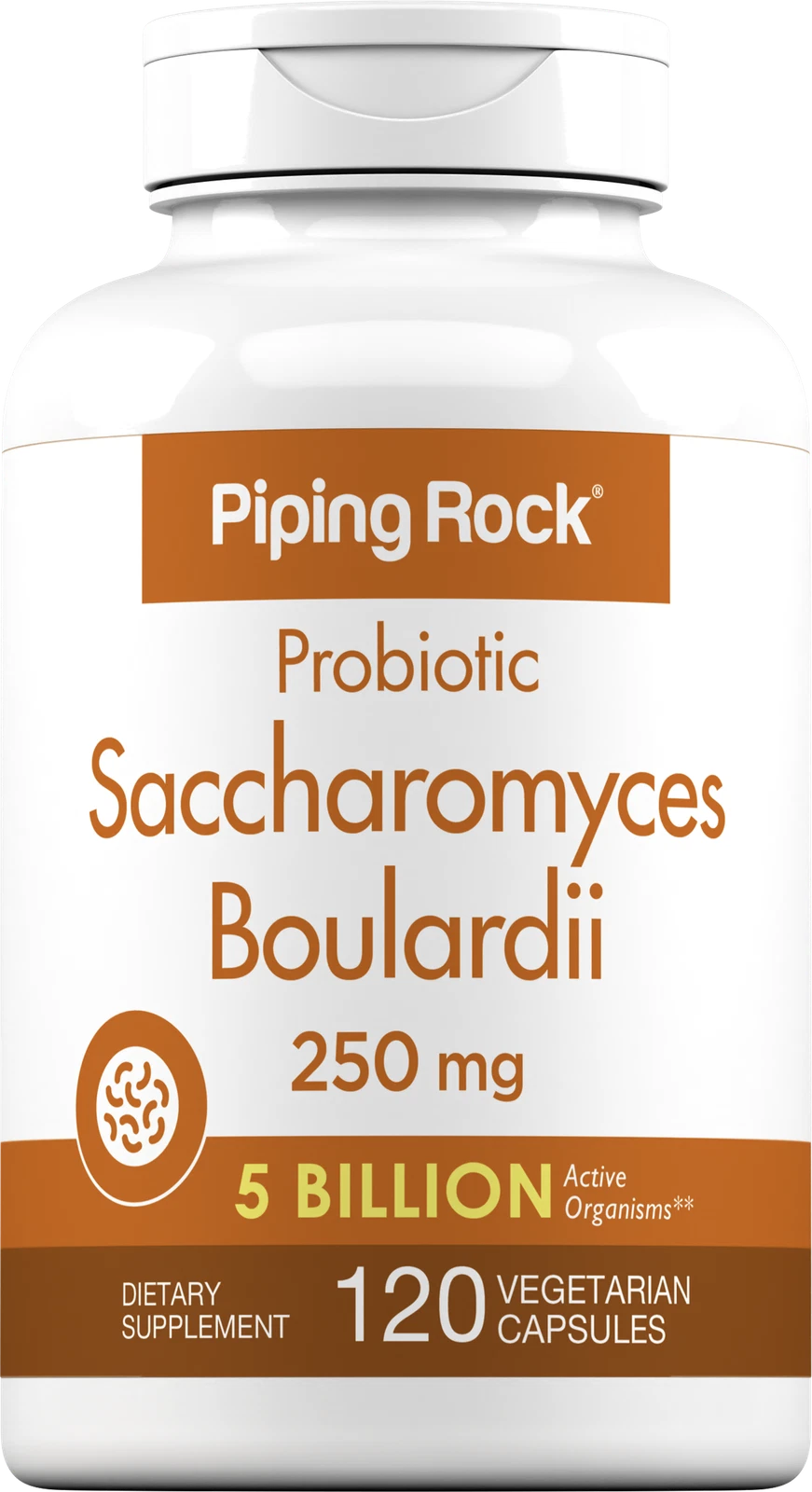 Saccharomyces Boulardii | 5 Billion CFUs | 120 Capsules | by Piping Rock