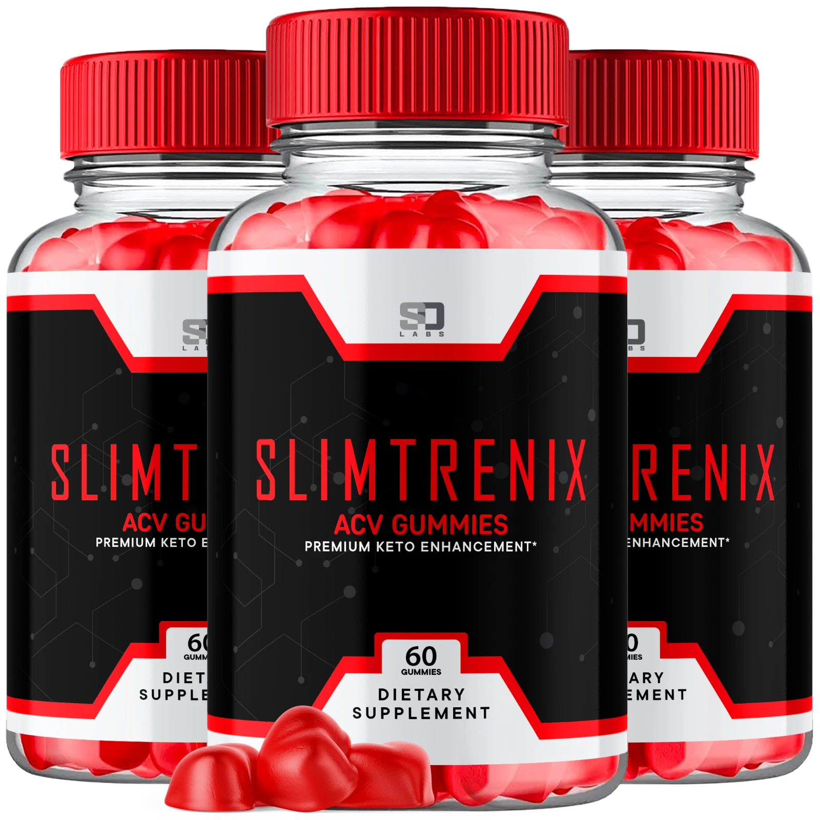 Slimtrenix ACV Gummies Keto Enhancement Supports Energy & Balance (3 Pack)
