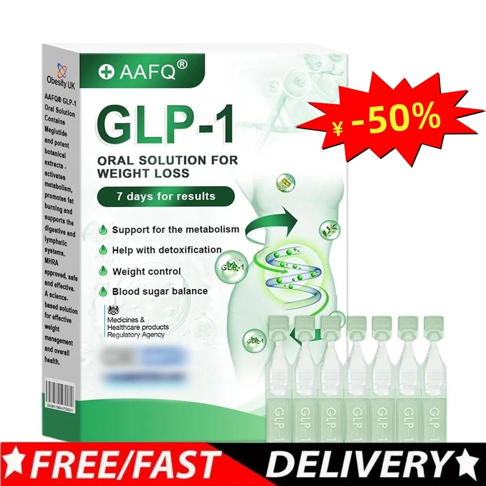 AAFQ GLP-1 Weight Loss Solution, GLP-1 Supplement Drops for Women and Men
