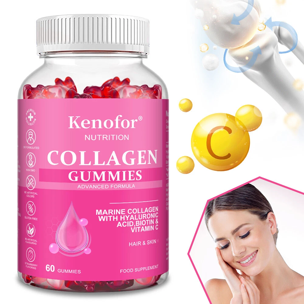 Collagen Gummies - Supports healthy hair and skin with Vitamin C.