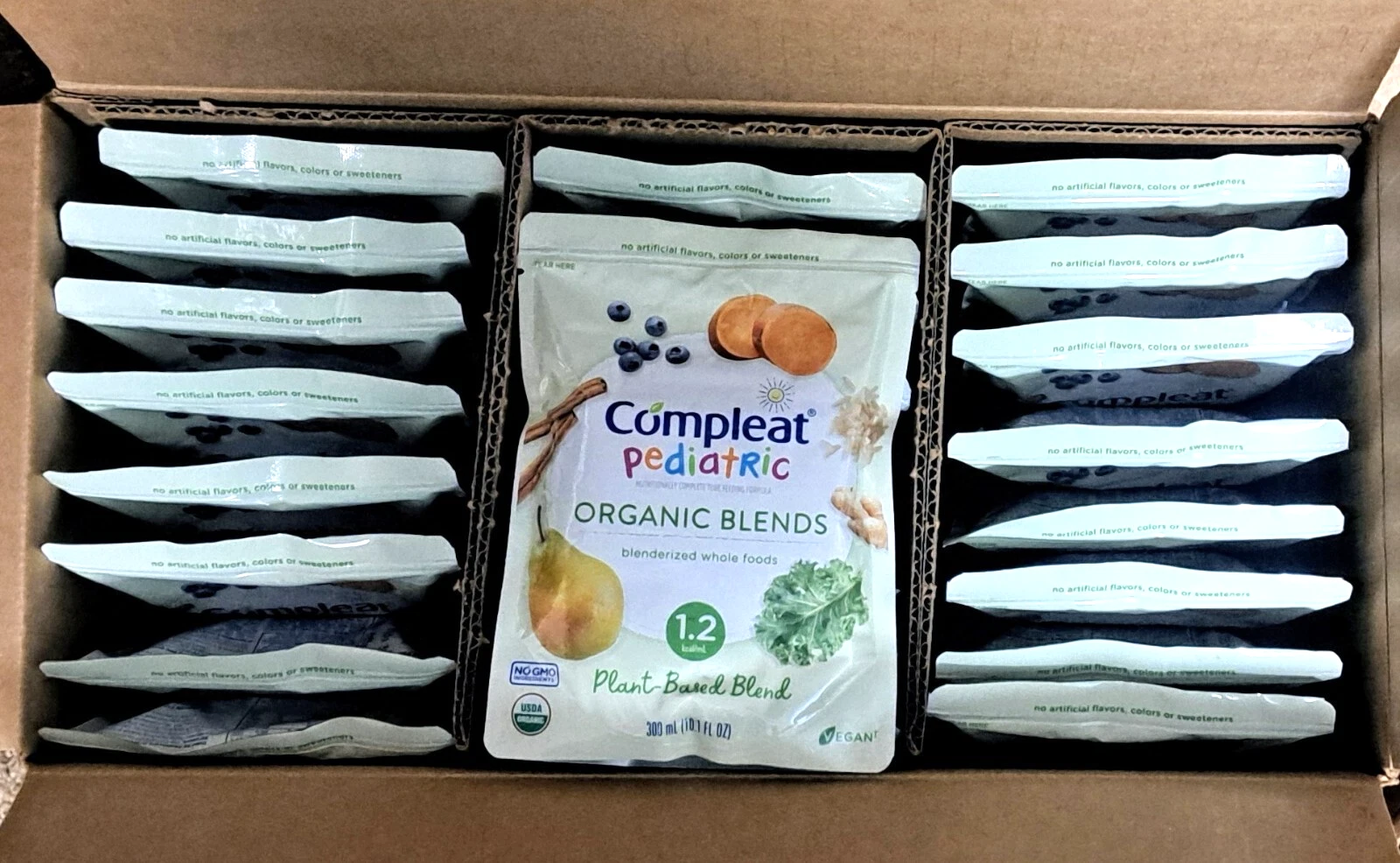 24 Pouches Compleat Organic Blends Plant Based Tube Feeding Formula