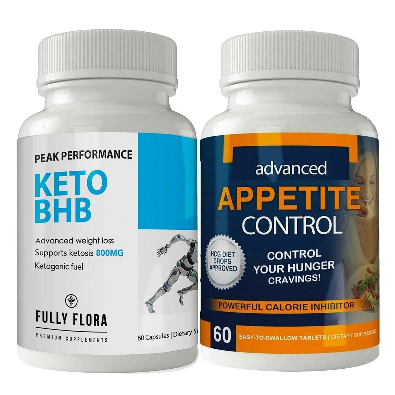 Appetite Control & Keto BHB Healthy Weight Loss Fat Burn Dietary Capsules Combo