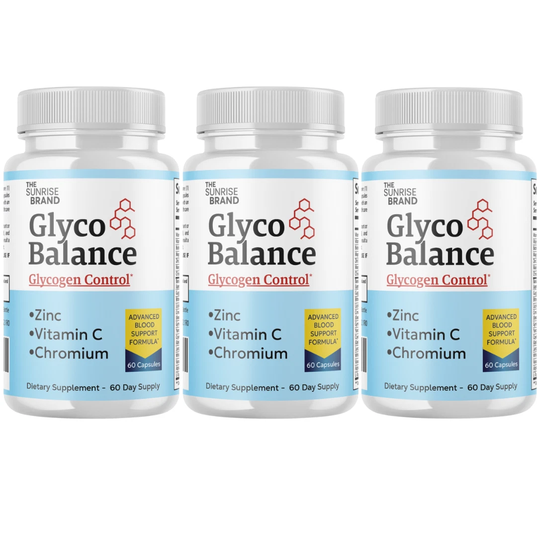 Glyco Balance- Blood Pressure and Sugar Support Supplement - 3 Bottles
