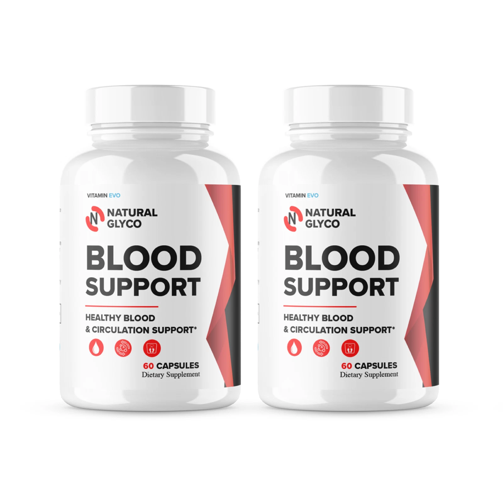 (2 Pack) Natural Glyco Blood Support Capsules, NaturalGlyco Pills (120 Capsules)