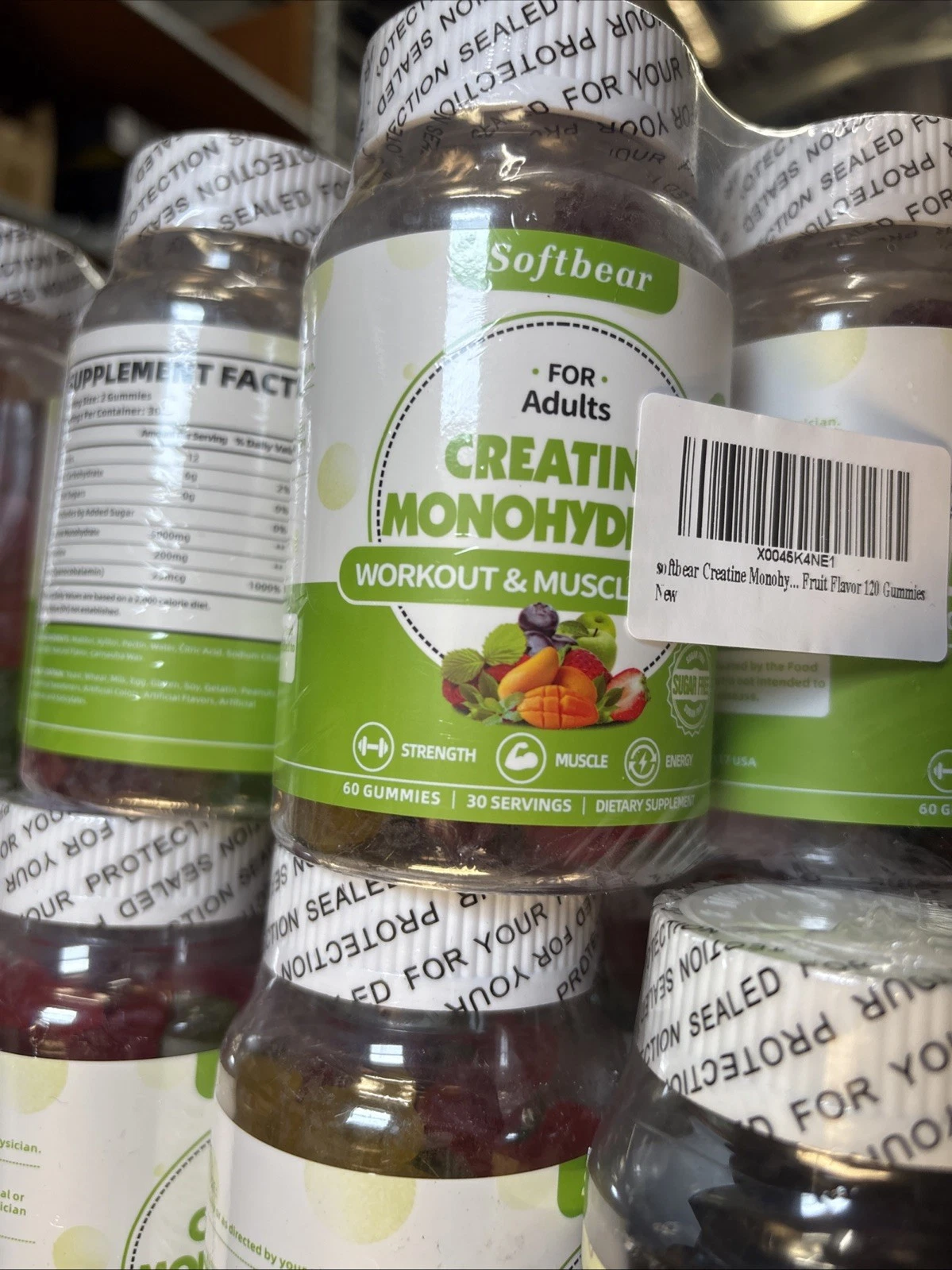 2x Creatine Monohydrate Gummies Workout Long Lasting Energy