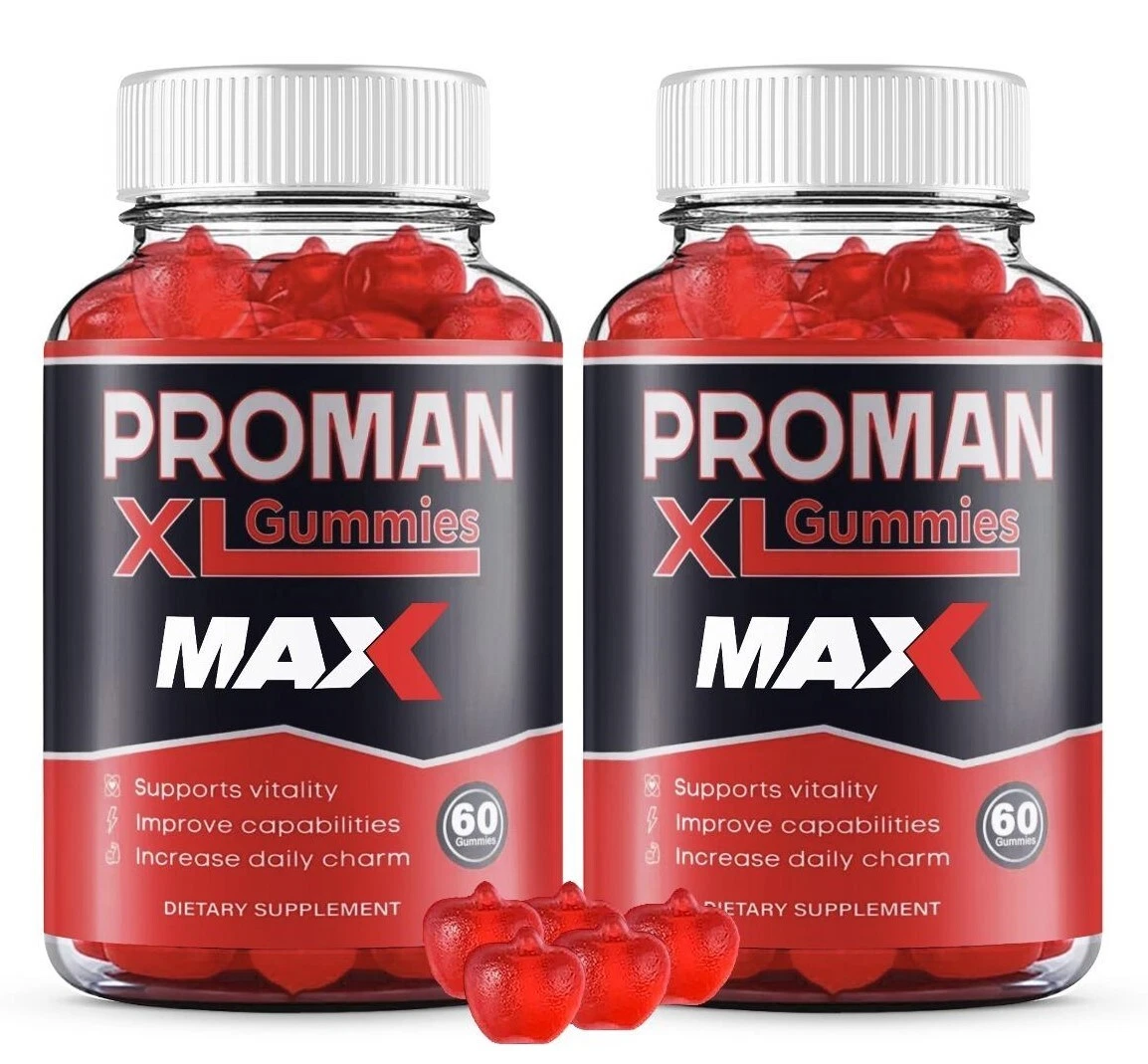 (2 Pack) ProMan XL Gummies For Men, Advanced Performance Supplement