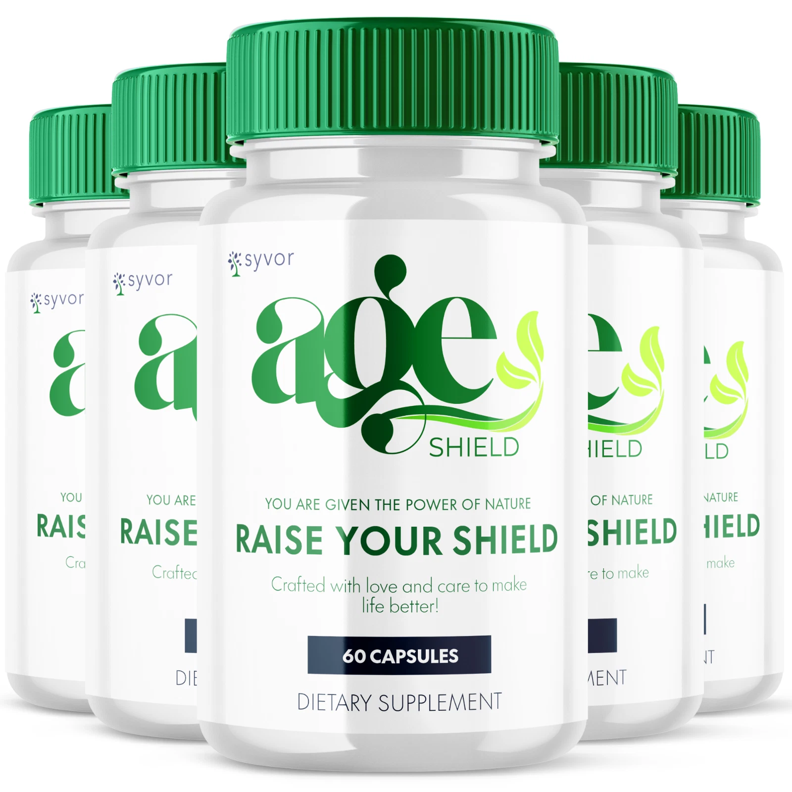 Age Shield Nootropic Capsules Advanced Formula Brain Health Support 300 Capsules