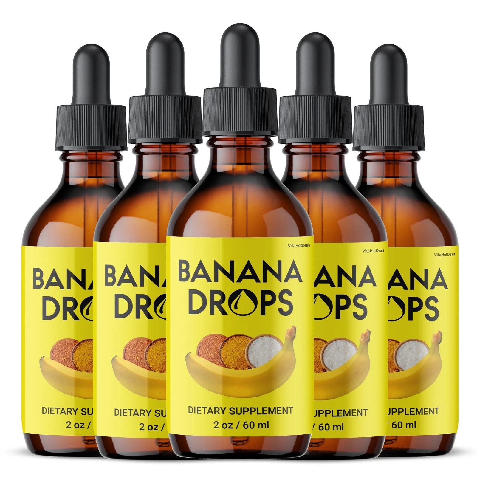 Banana Drops Advanced High Potency Formula, Liquid Supplement (5 Pack)