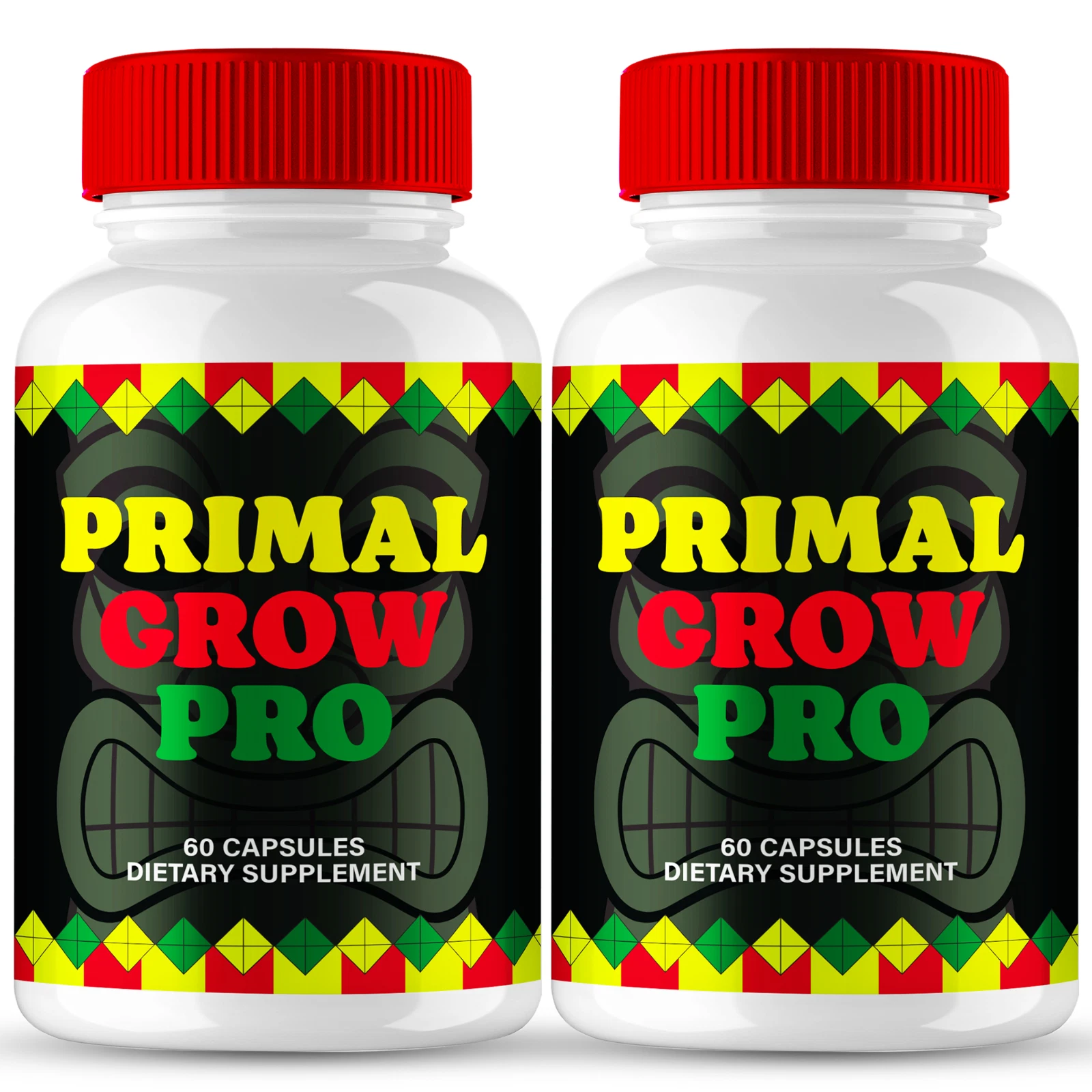 (2 Pack) Primal Grow Pro Men Pills, PrimalGrowPro Advanced Formula Male Support