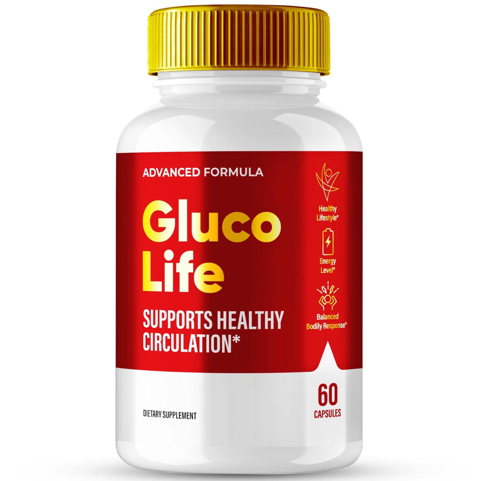Gluco Life Heart Health Pills, GlucoLife Blood Sugar Support Capsules 60ct