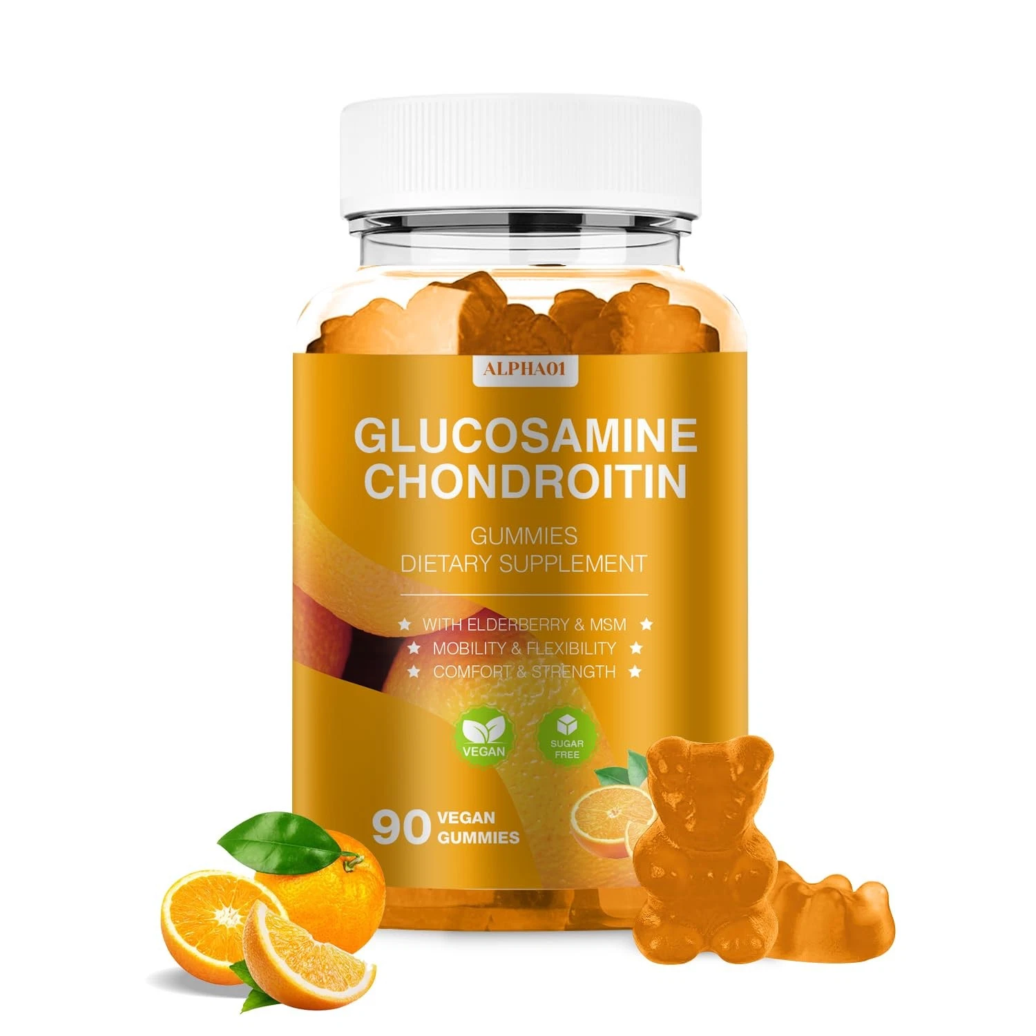 Glucosamine Chondroitin Gummies - 3000MG Extra Strength Joint Support Supplement