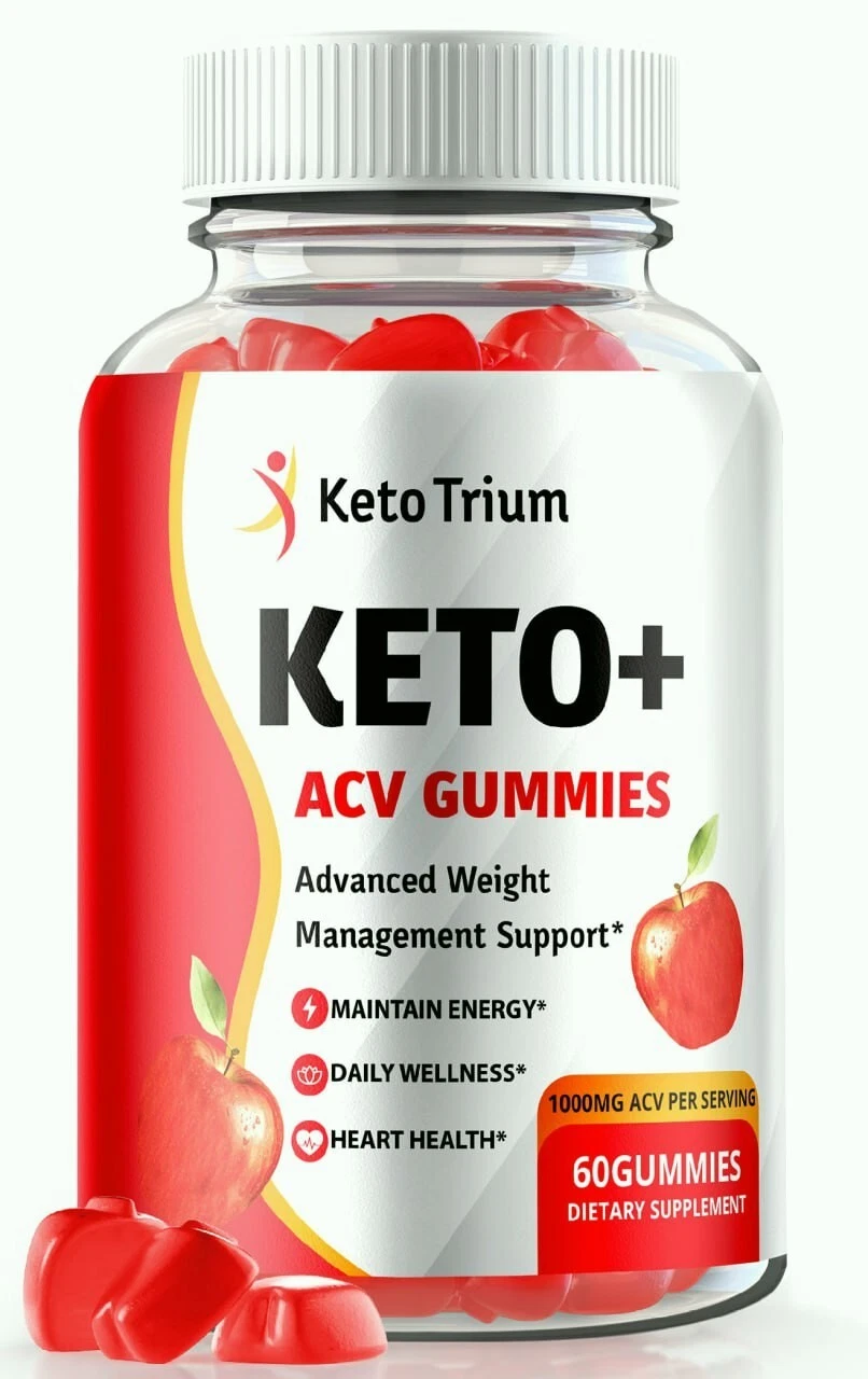 Keto Trium Advanced ACV Weight Loss Gummies to Control Appetite & Cravings 60ct