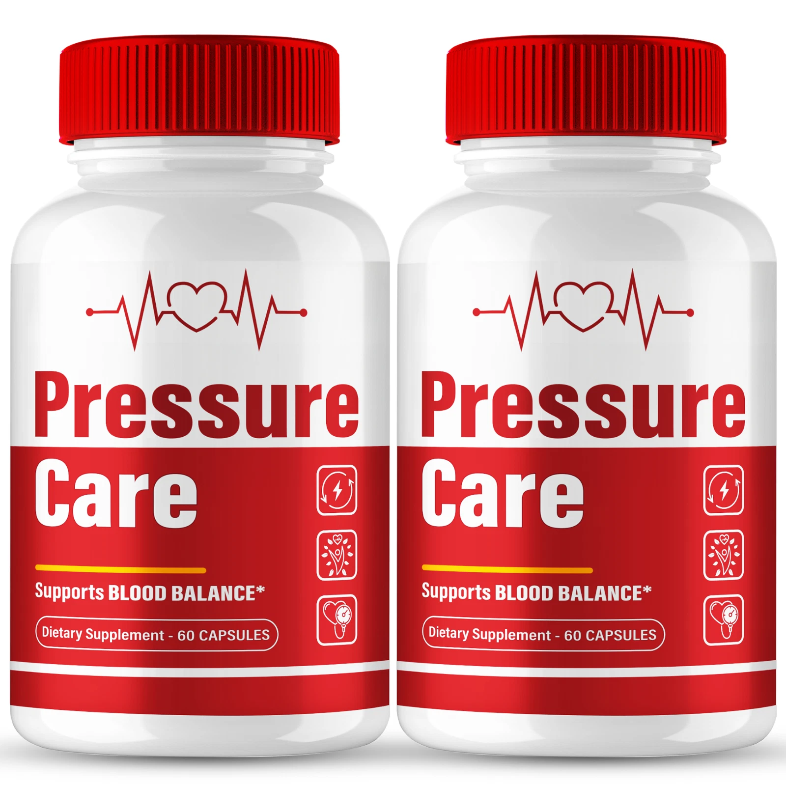 (2 Pack) Pressure Care Blood Support Capsules for Circulation & Stable Levels