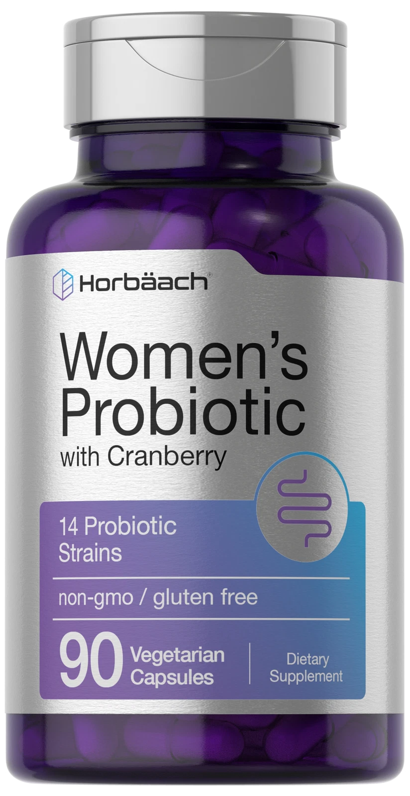 Probiotic for Women with Cranberry | 90 Count | 14 Strains | by Horbaach