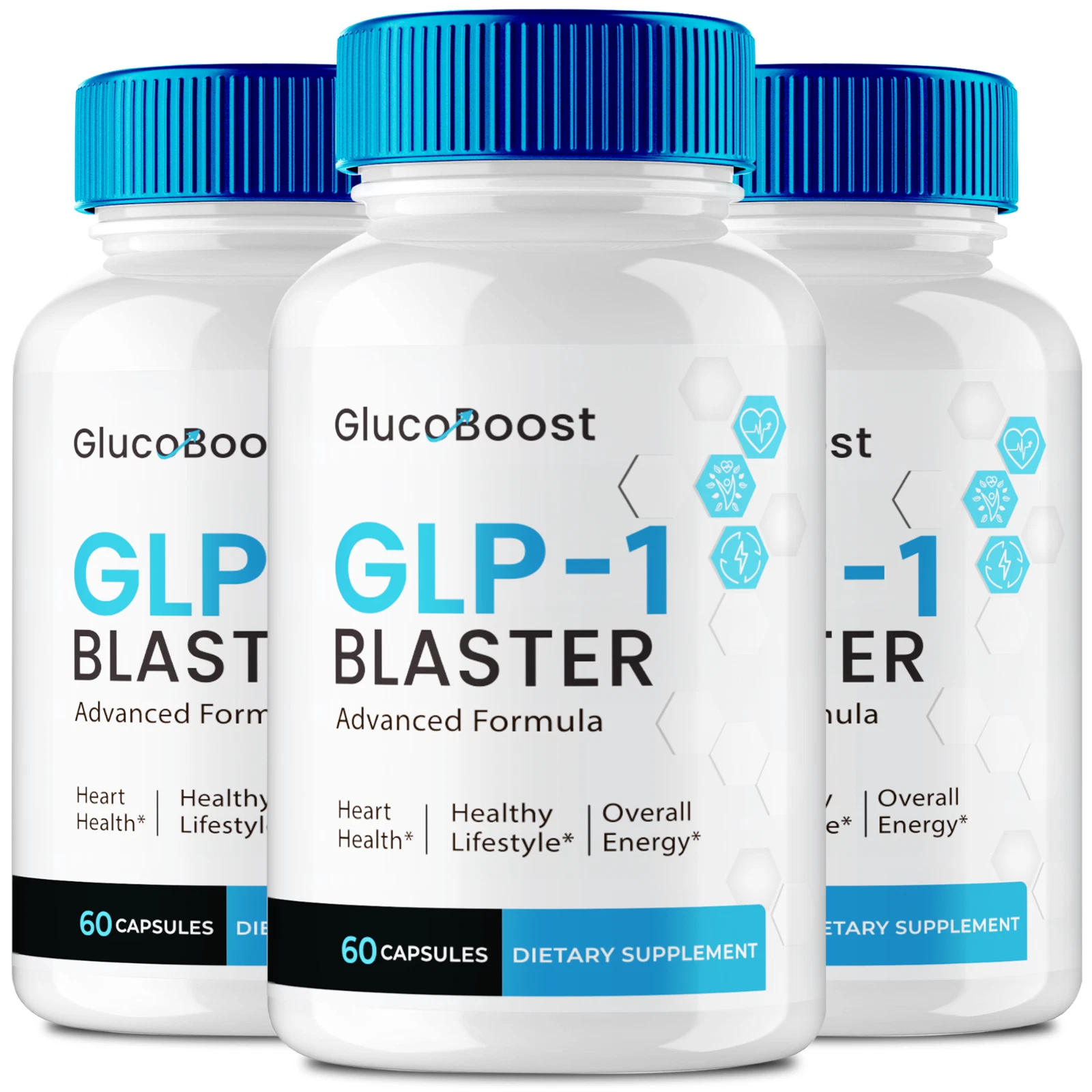 (3 Pack) GlucoBoost GLP-1 Booster, Gluco Boost Blood Support, Glucose Boost