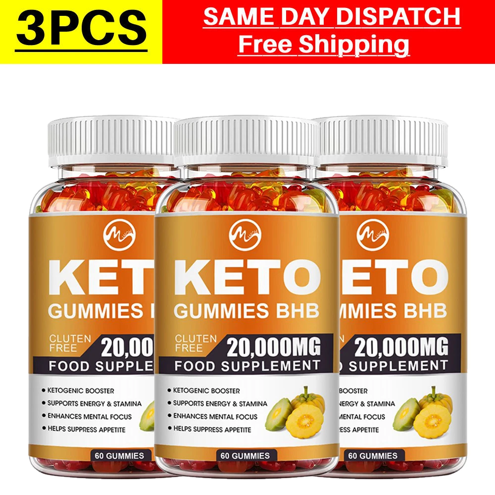 Keto ACV Gummies - 20000 MG BHB Weight Loss Fat Burner Appetite Suppressant