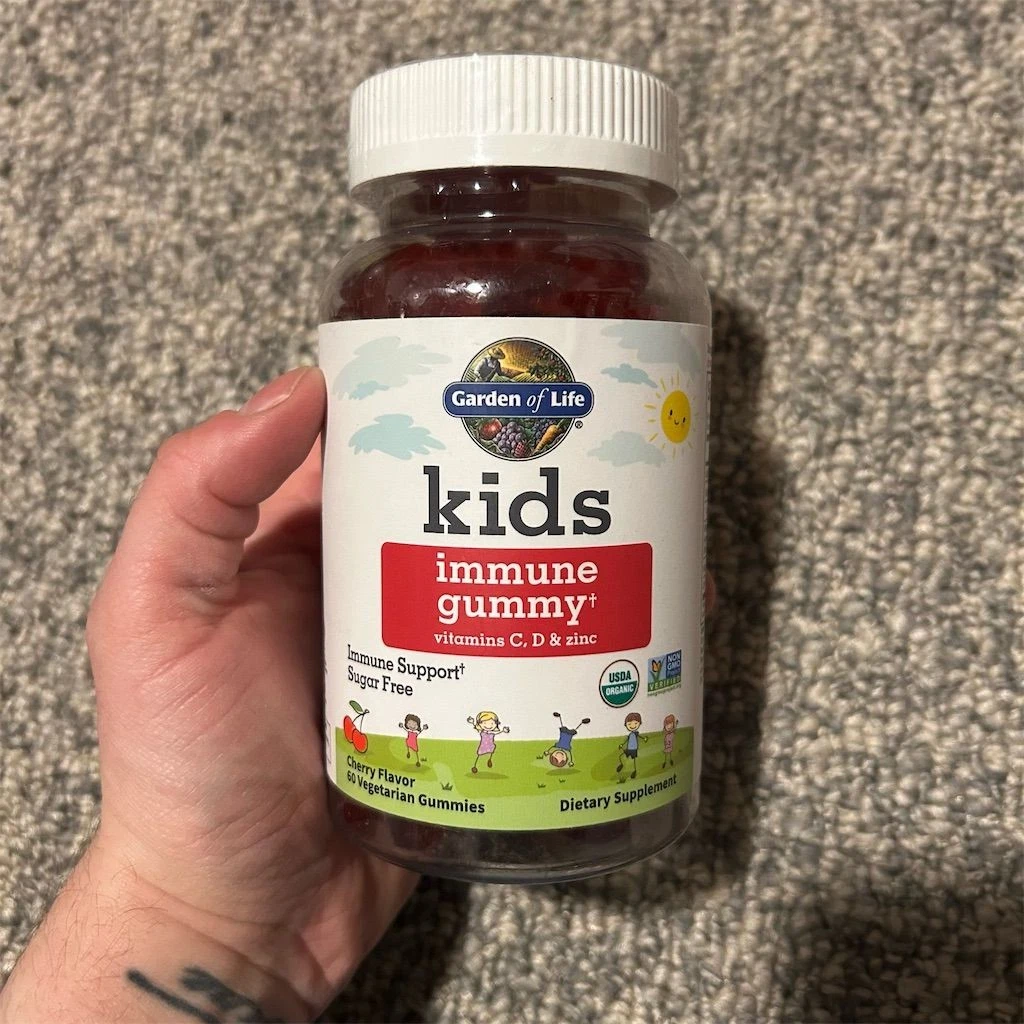 Garden of Life Kids Immune Support Gummies Cherry 60ct, Vegetarian, Exp 10/25