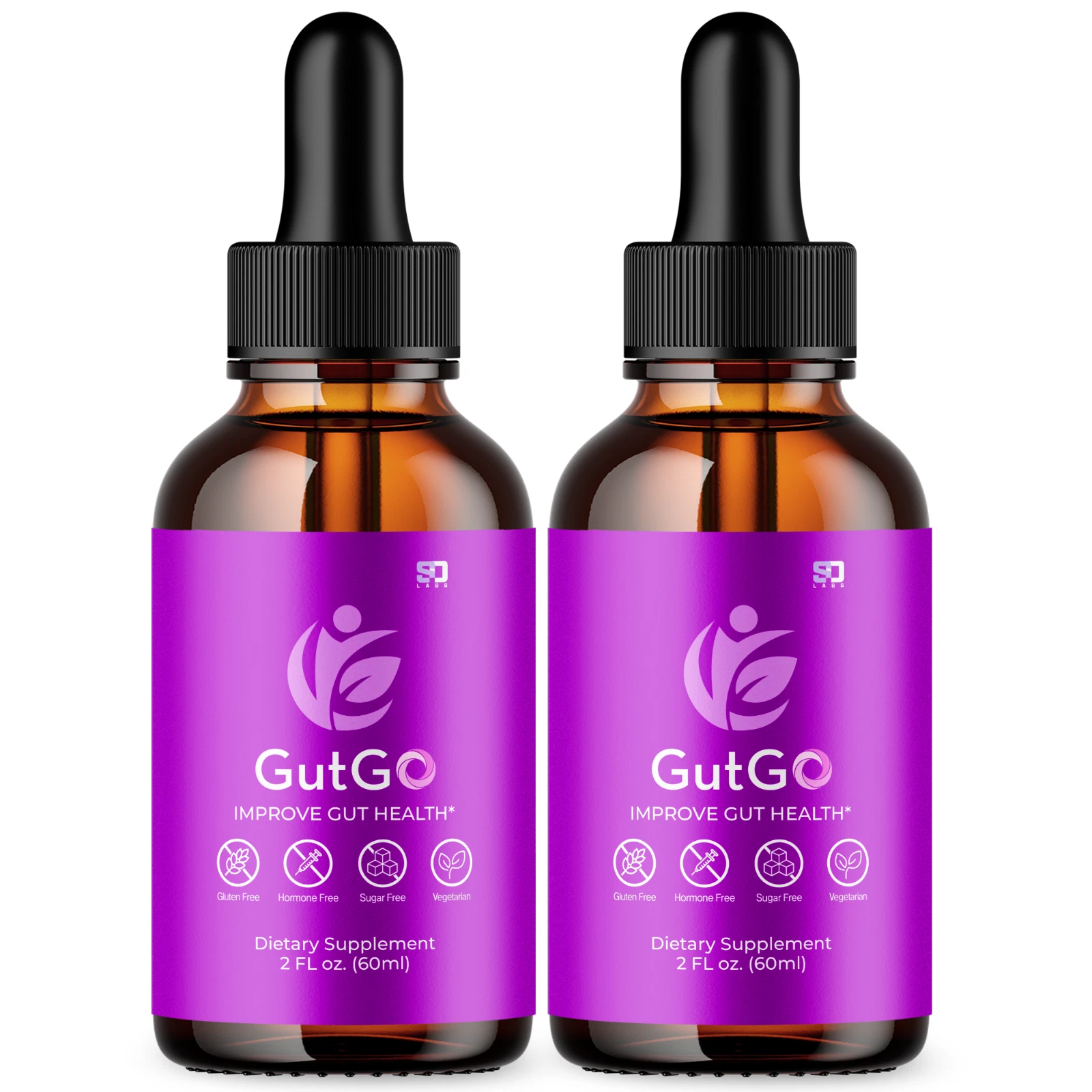 Gut Go Health Supplement - Support for Optimal Digestive Health (2 Pack)