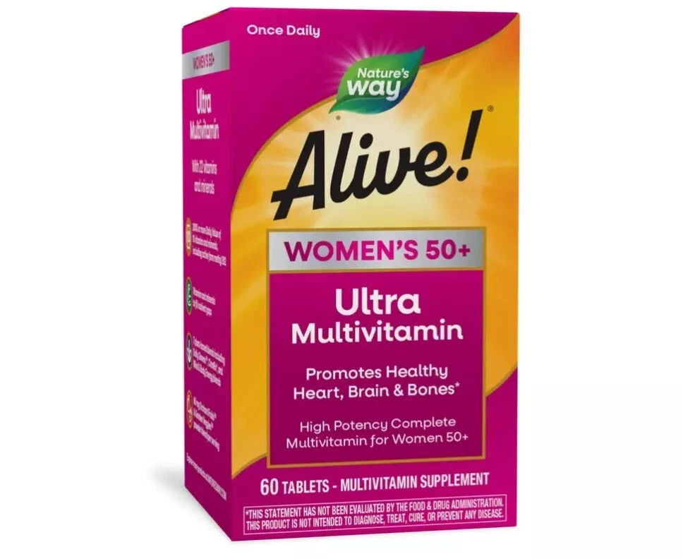 Nature’S Way Alive! Women’S 50+ Ultra Potency Complete Multivitamin, High Potenc