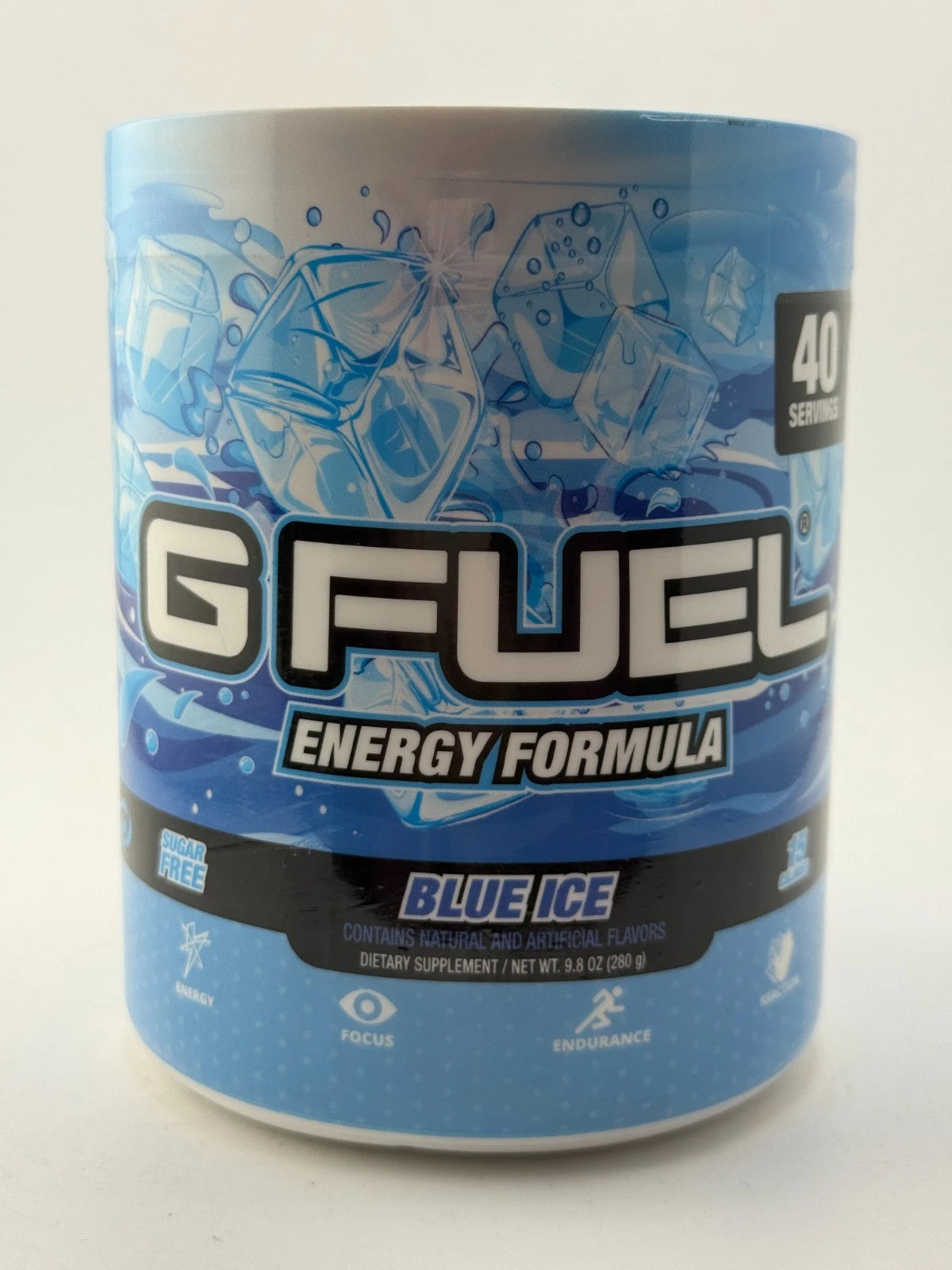 G FUEL Blue Ice 1/2026 energy Formula 9.8 oz