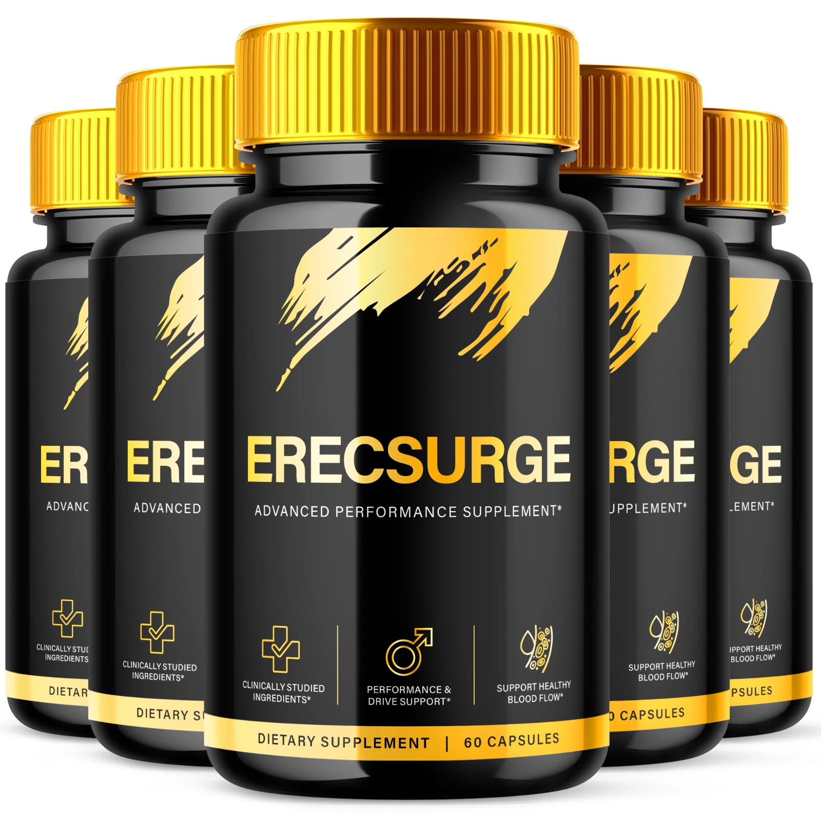 Erecsurge Male Support Vitamin Maximum Strength Supplement for Men 300 Capsules
