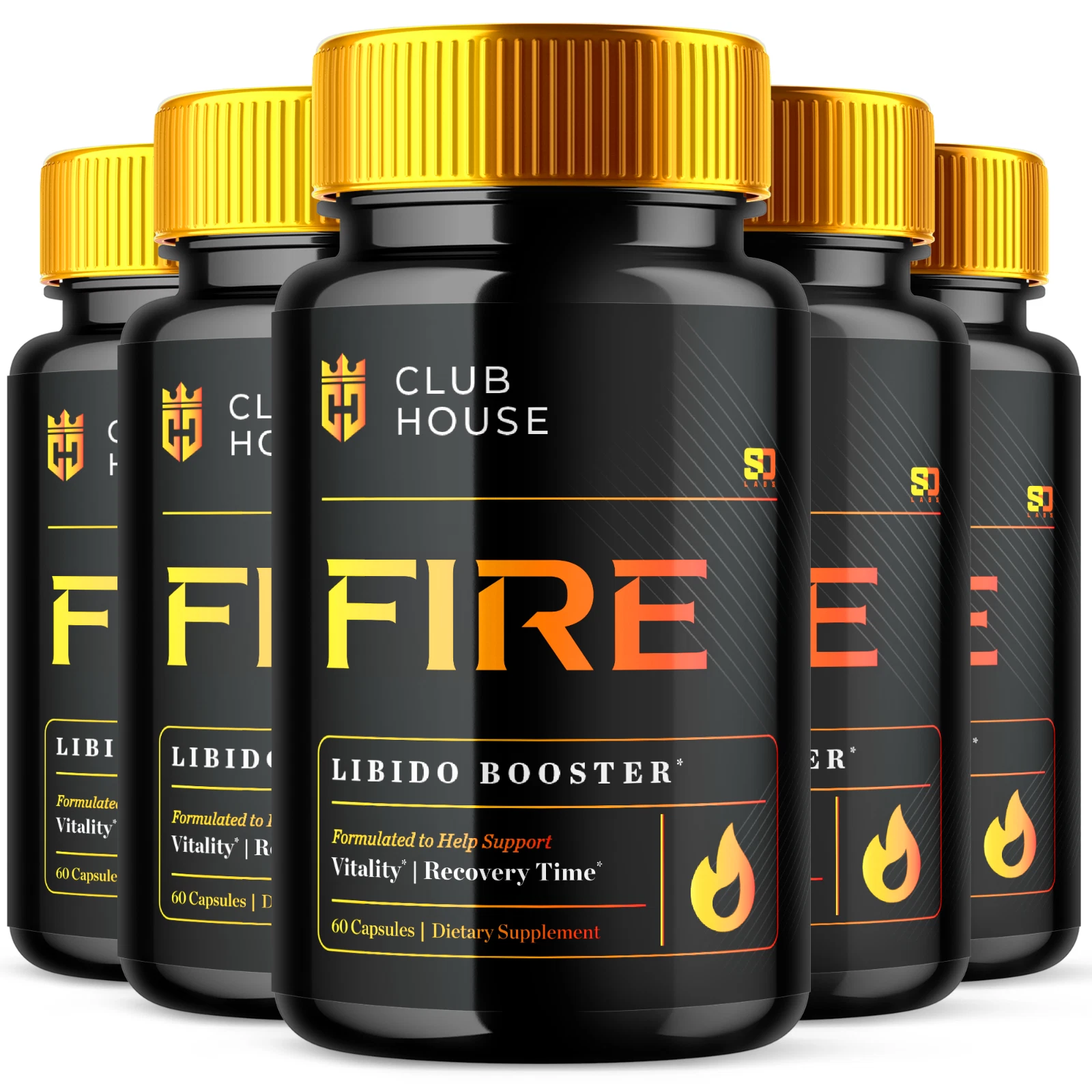 Clubhouse Fire - Boost Stamina and Daily Energy for Men (5 Pack)