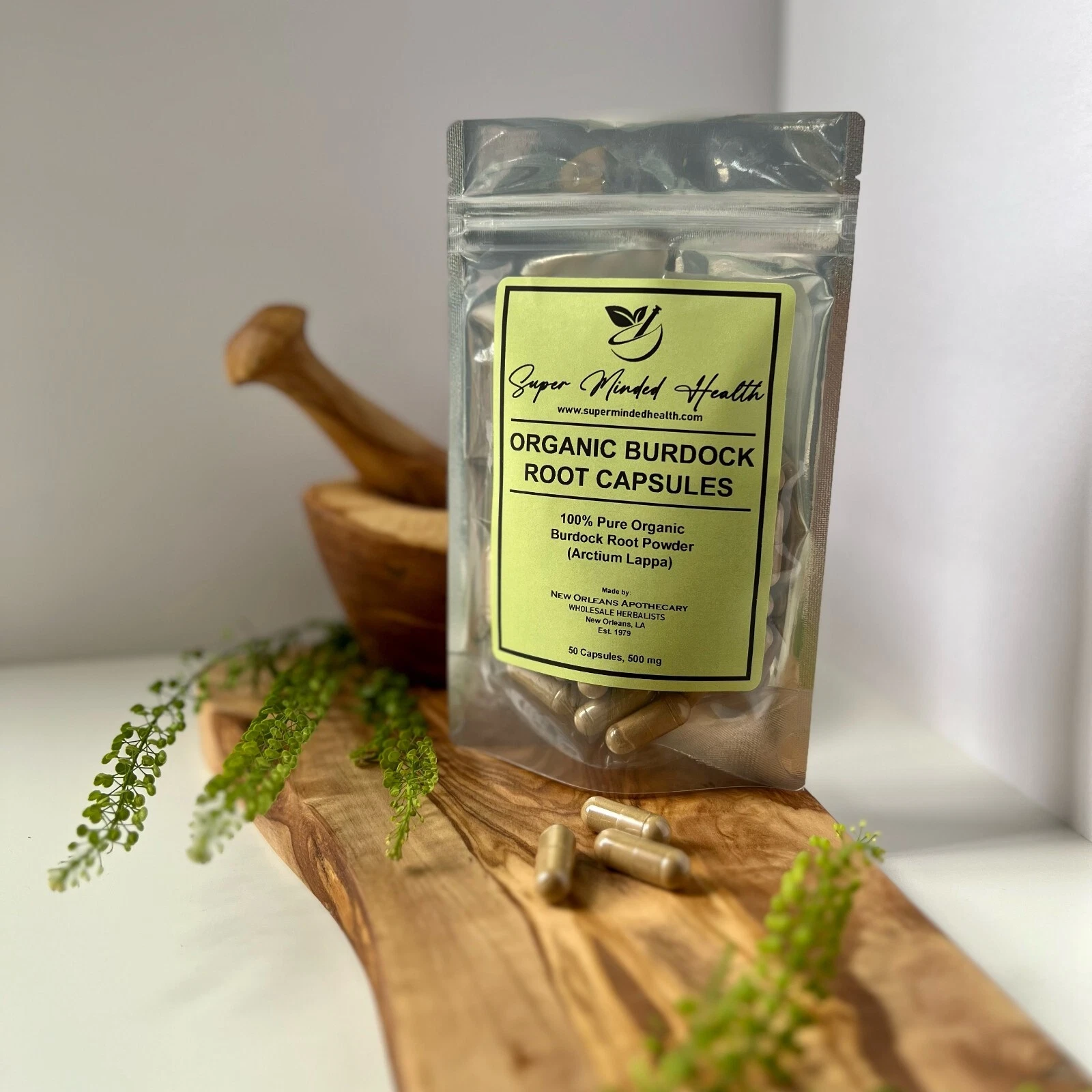 Burdock Root Capsules | Organic | Arctium Lappa | 500mg