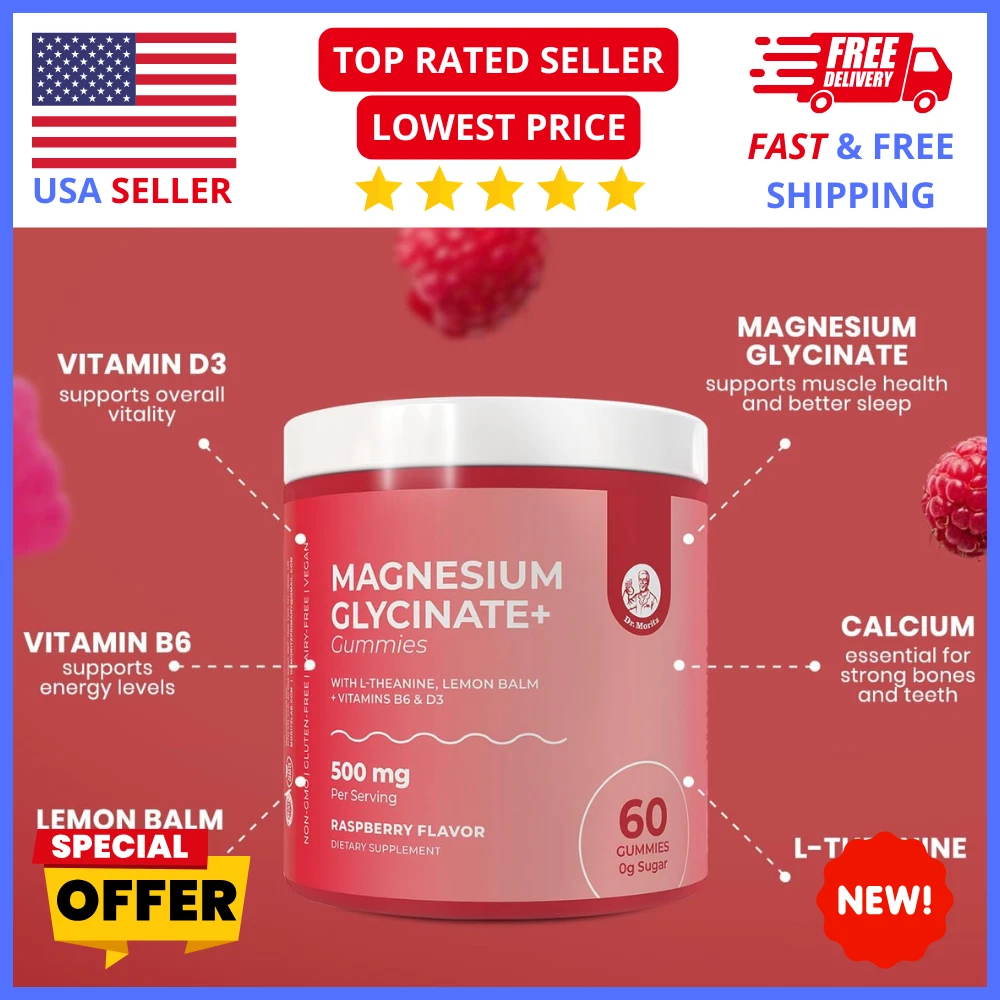 Magnesium Gummies for Adults & Kids – Calm, Focus, Sleep w/ L-Theanine & Lemon