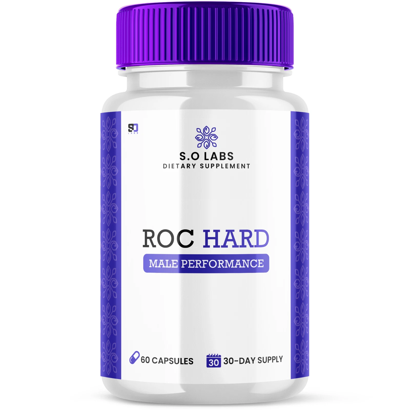 Roc Hard Male Pills - Roc Hard Enhances Energy, Vitality & Stamina - 60 Capsules
