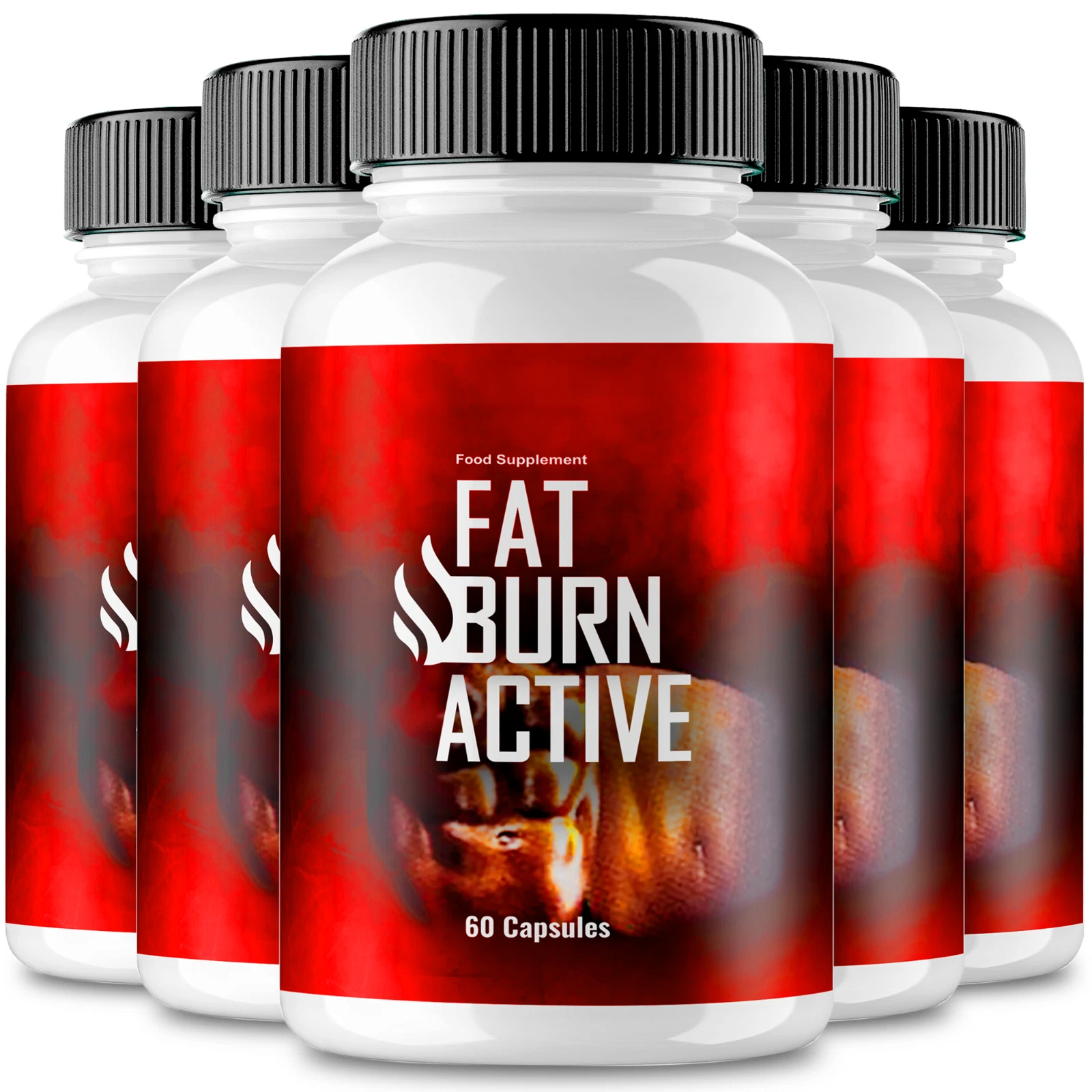 (5 Pack) Fat Burn Active Capsules FatBurn Active Official Formula (300 Capsules)