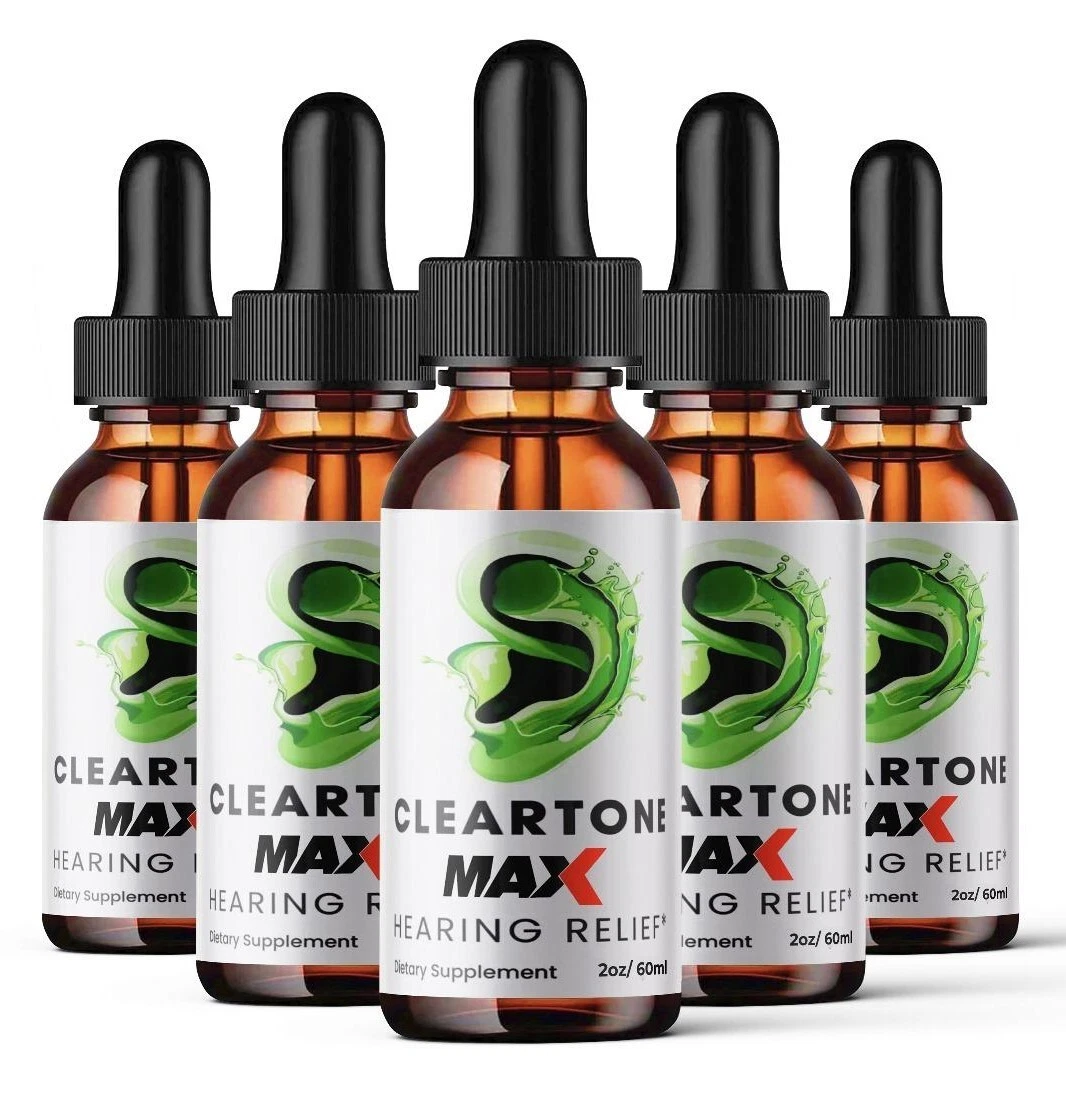 Cleartone MAX Hearing Relief Drops for Tinnitus Support (5 Pack)