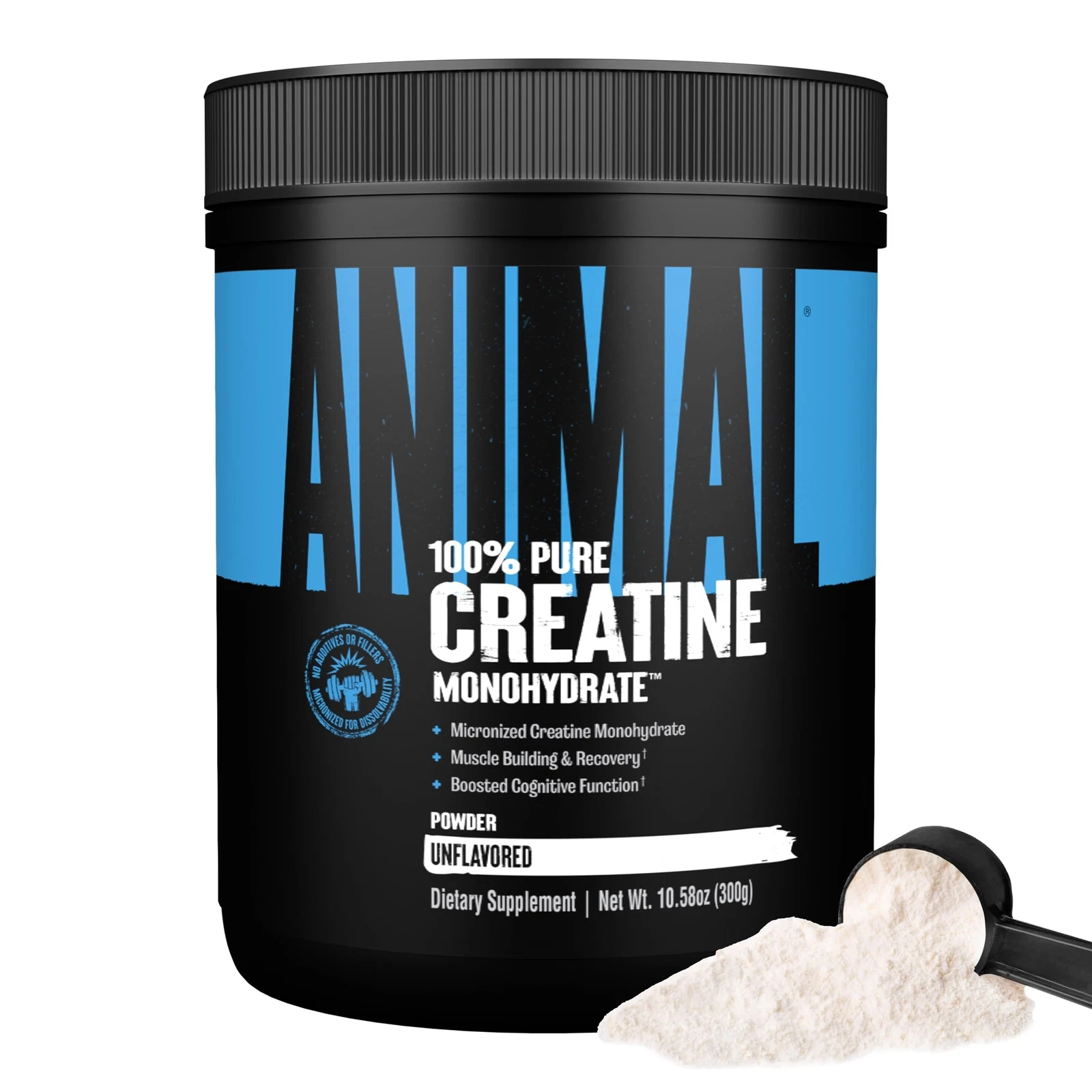 Creatine Monohydrate 300g Unflavored 60 Servings Boost Muscle Strength Endurance