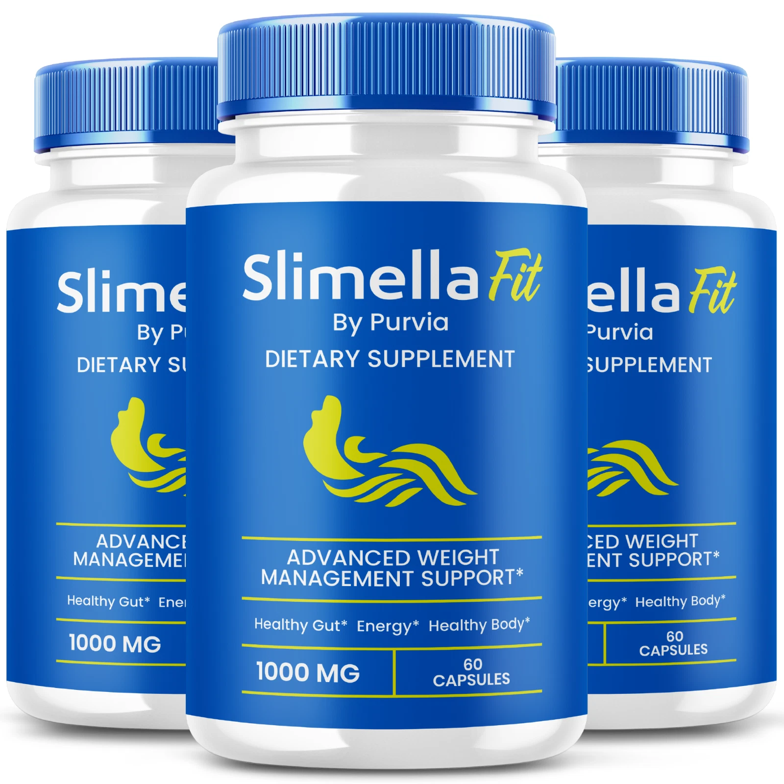 Slimella Fit Pills Support Capsules Official Advanced Formula Wellness (3 Pack)