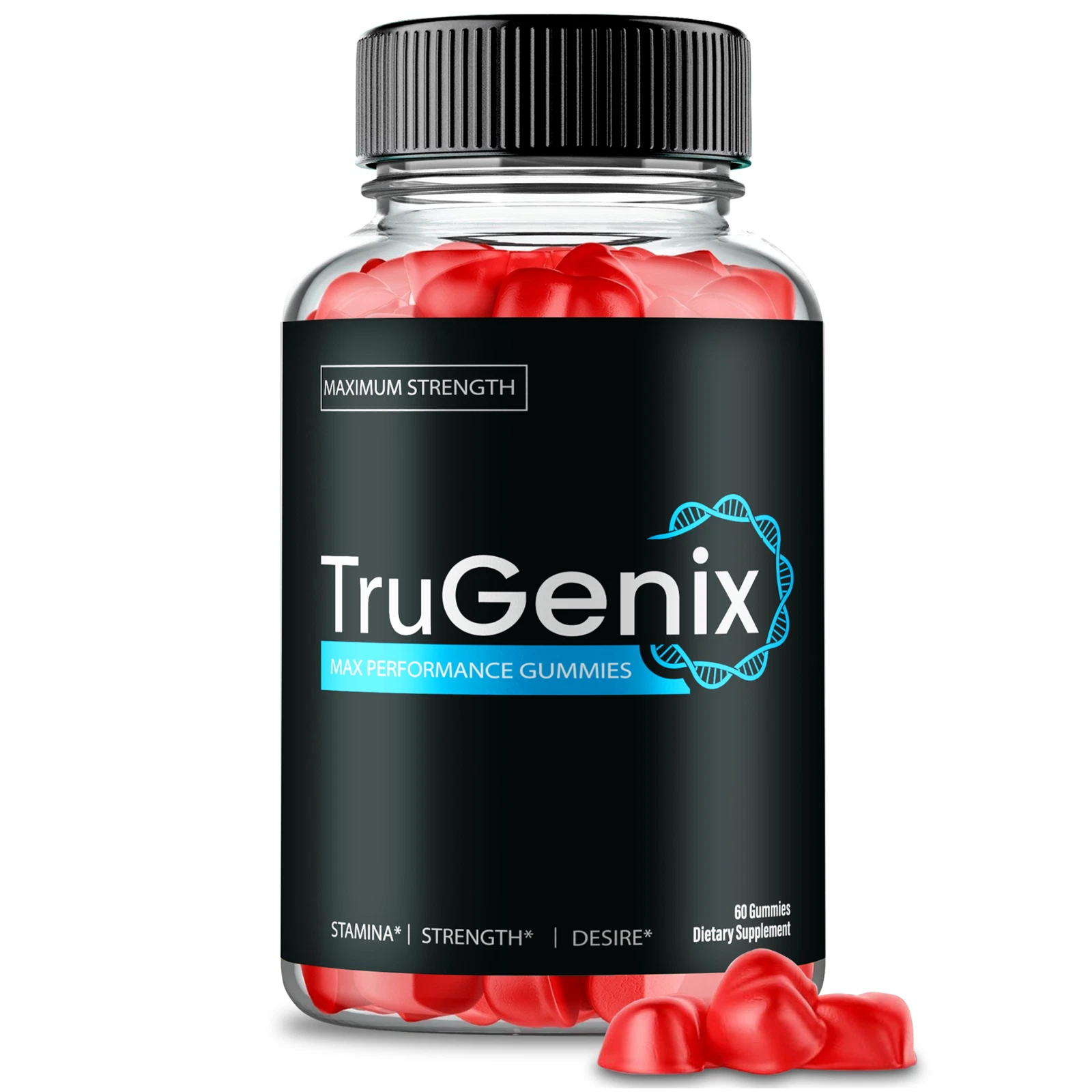 TruGenix Gummies, TruGenix Daily High Drive and Motivation Support (60 Gummies)