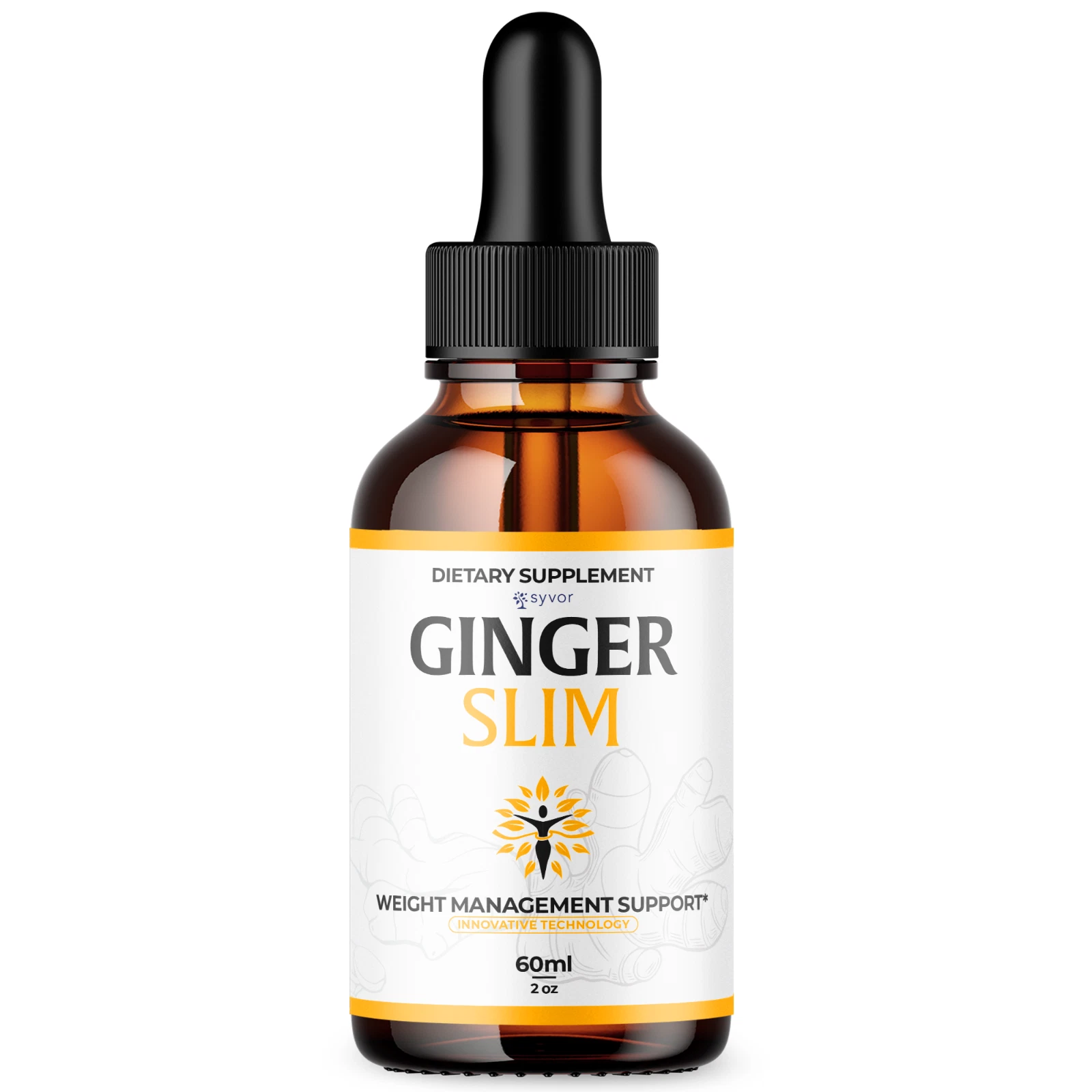 Ginger Slim Drops Advanced Formula Supplement All Natural Vitamin Tincture 60ML