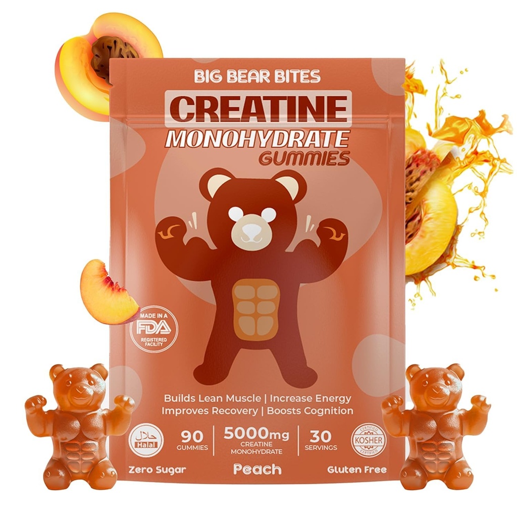 Creatine Monohydrate Gummies for Men & Women | 5000mg of Creatine Gummies per...