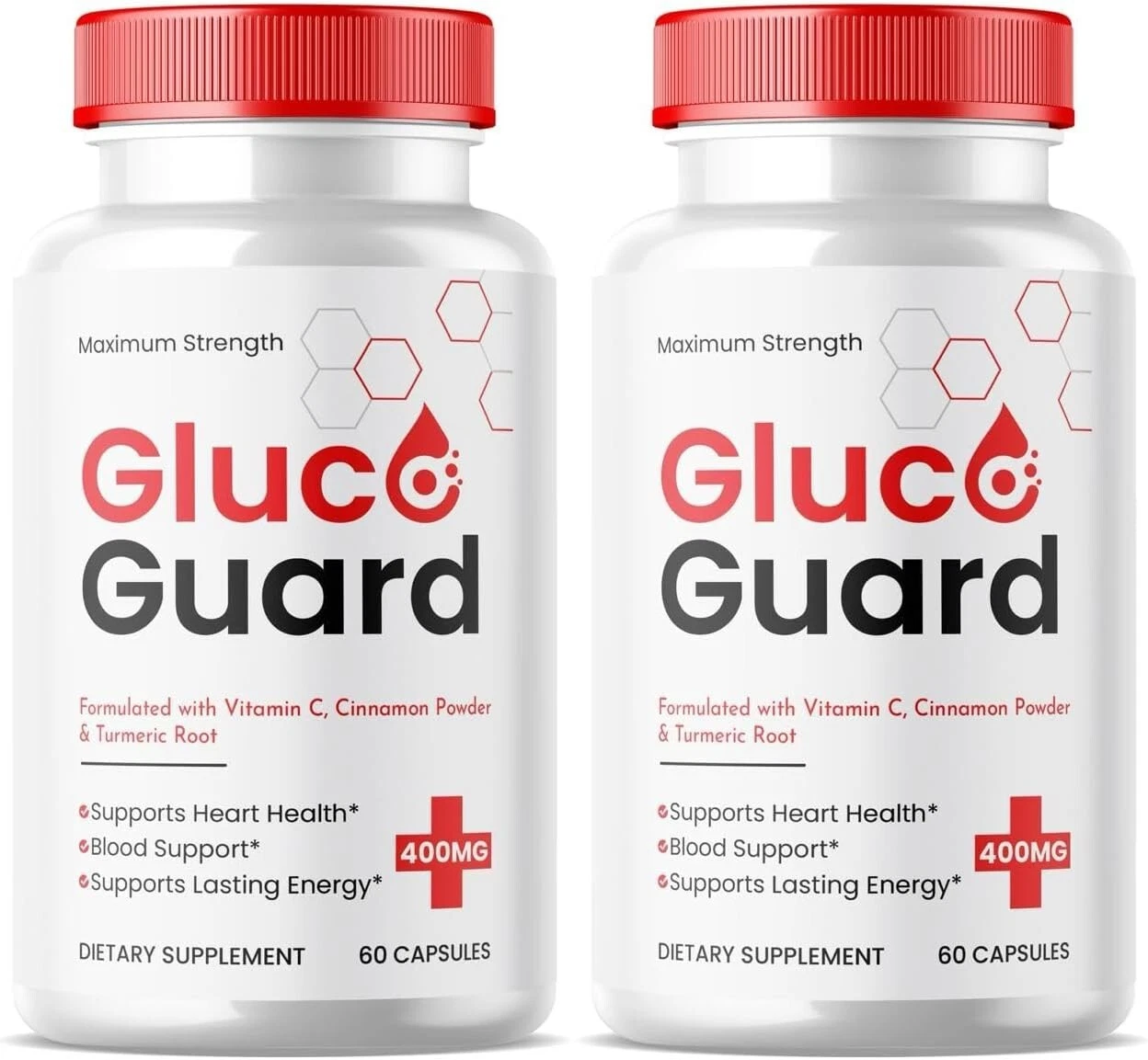 Gluco Guard Heart Health Support Dietary Supplement Pills (120 Capsules) 2 Pack