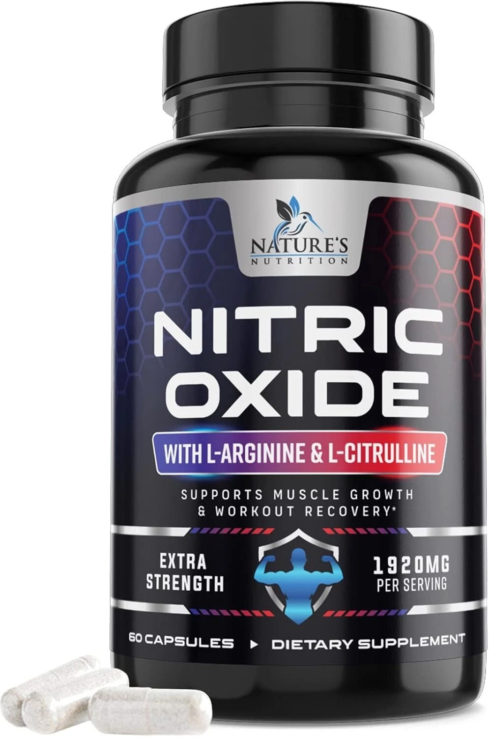 Nitric Oxide Booster Extra Strength, L Arginine 3X Strength Nitric Oxide NEW