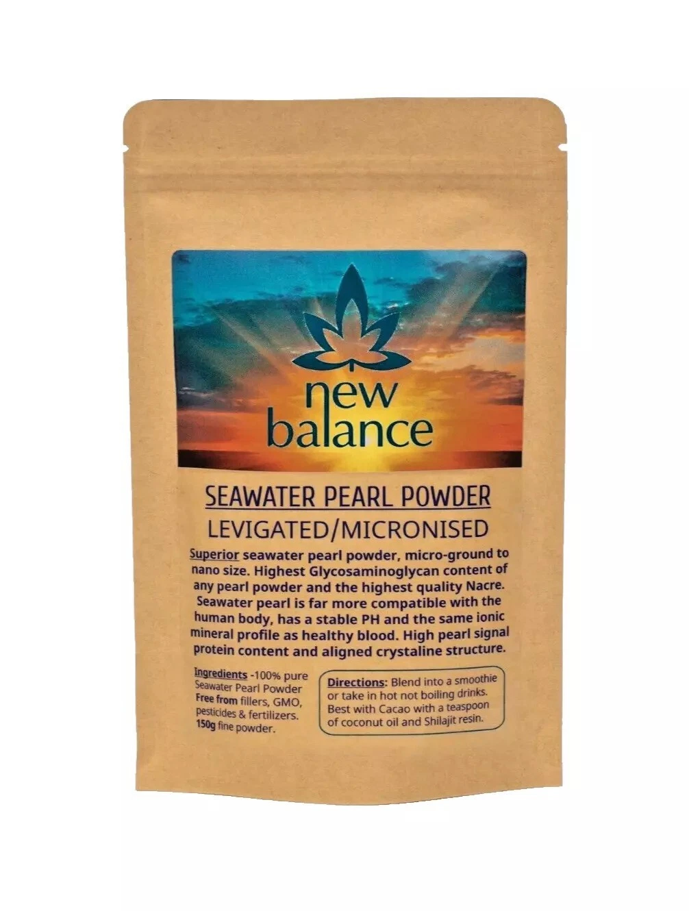 Pearl Powder 150G. Superior Seawater. Levigated/Micronised