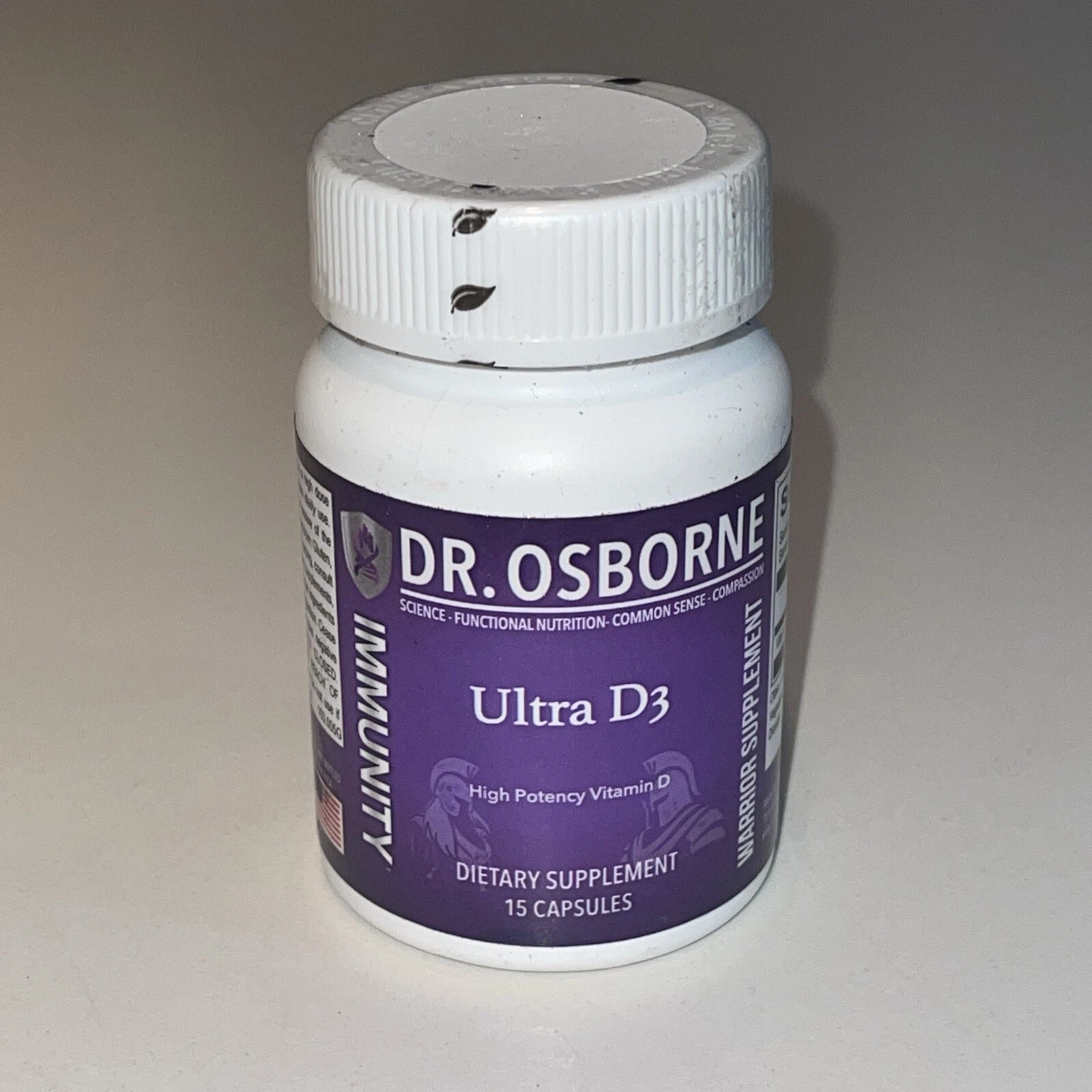 Dr Osborne Ultra D3 Vitamin D Supplement 15 Capsules