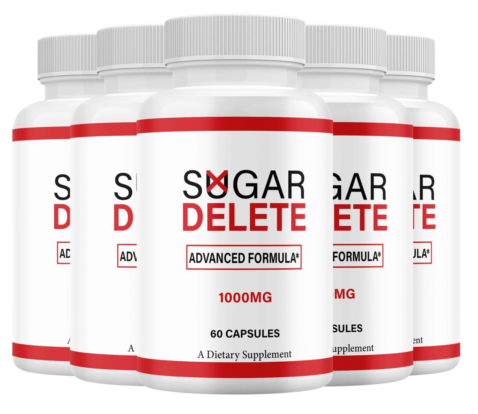 (5 Pack) Sugar Delete Glycogen Pills, SugarDelete Max Strength