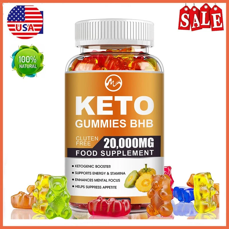 Keto ACV Gummies Fat Burner Weight Loss,Slimming Appetite Suppressant 20,000MG