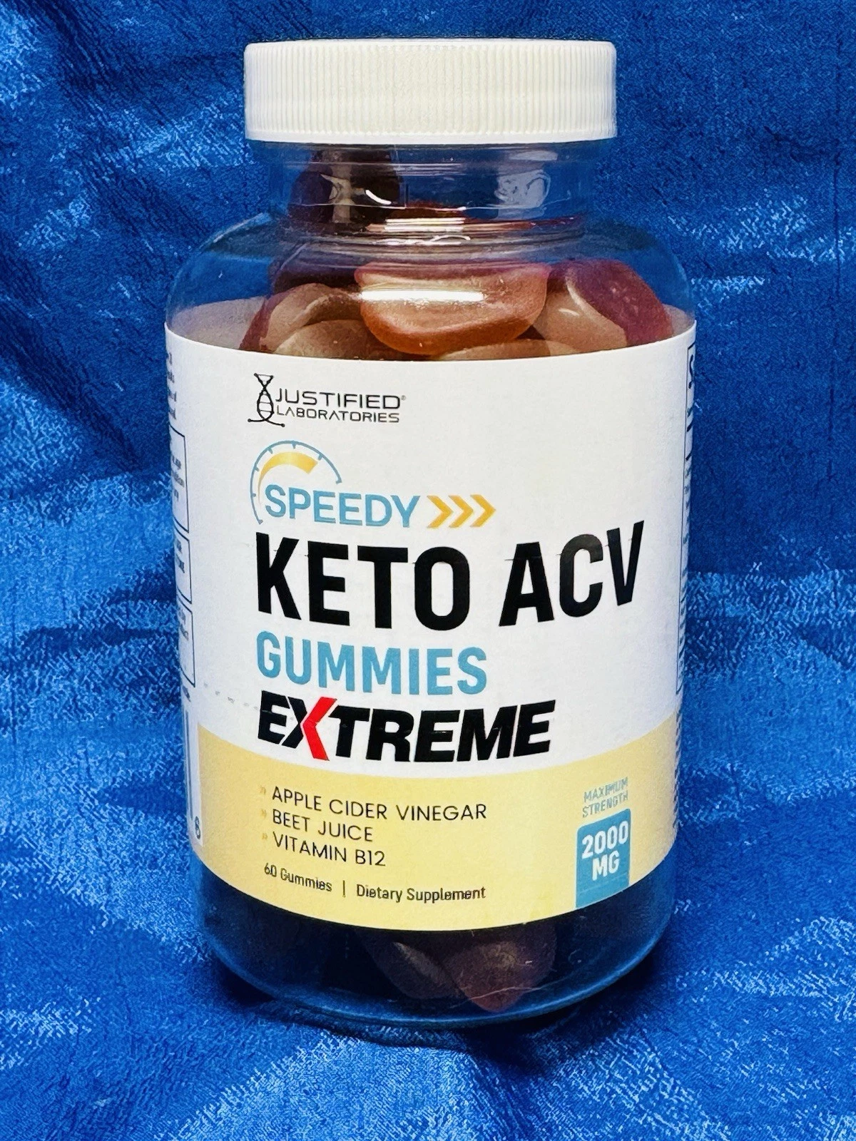Speedy KETO ACV GUMMIES EXTREME 2000 MG 60 Count Expire 05/26 by Justified Labs.