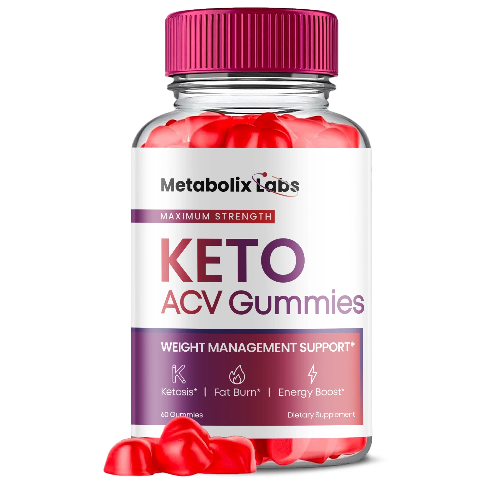 Metabolix Labs Keto ACV Gummies, Metabolix Labs Keto Weight Loss (60 Gummies)