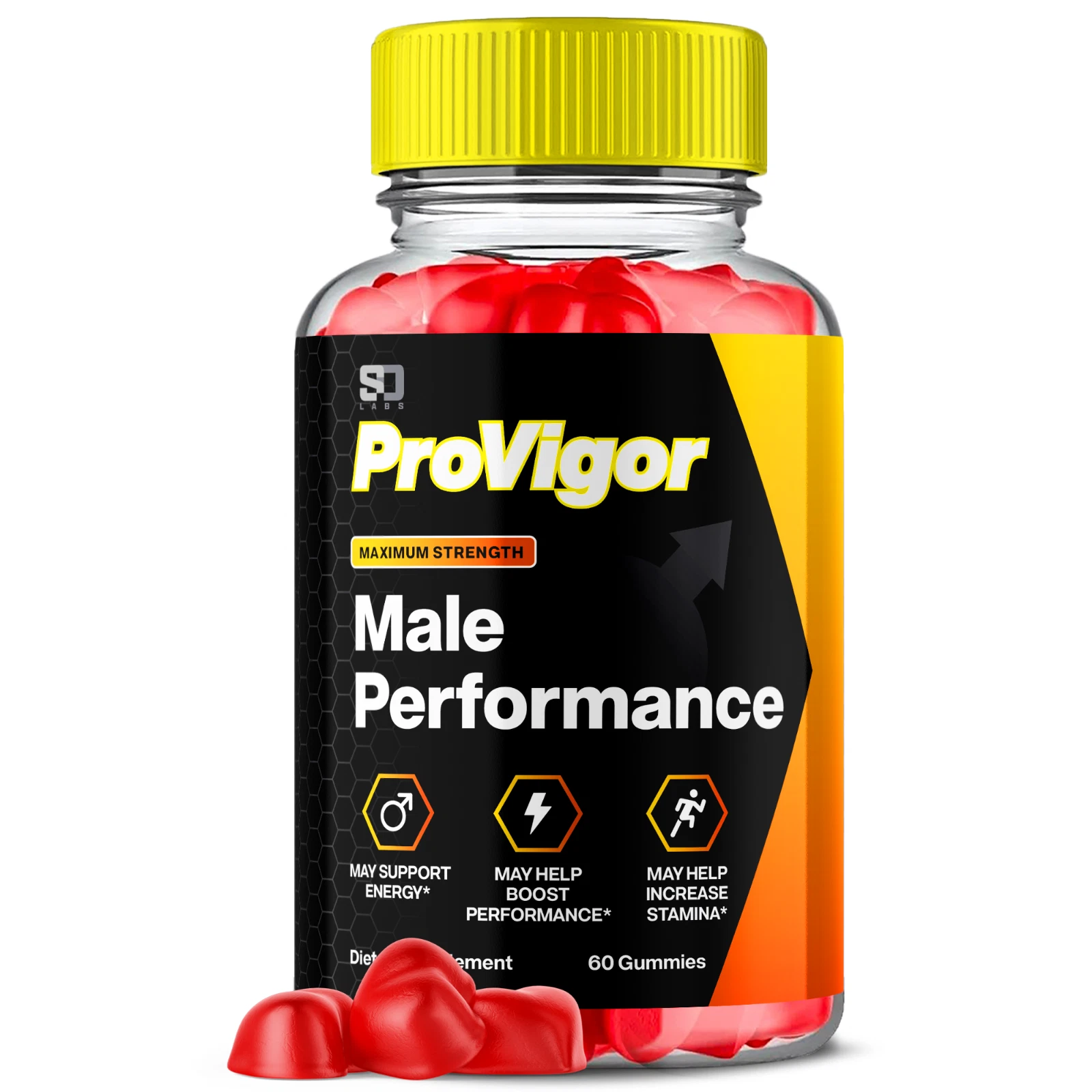 (1 Pack) ProVigor Gummies For Men - Advanced Formula Vitamin Supplement 60 Gums