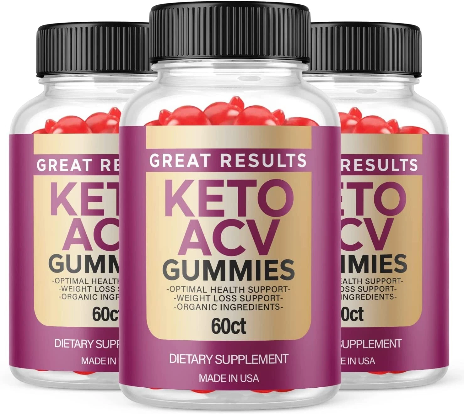 OFFICIAL Great Results Keto Gummies - Great Results Keto ACV Gummys (3 Pack)