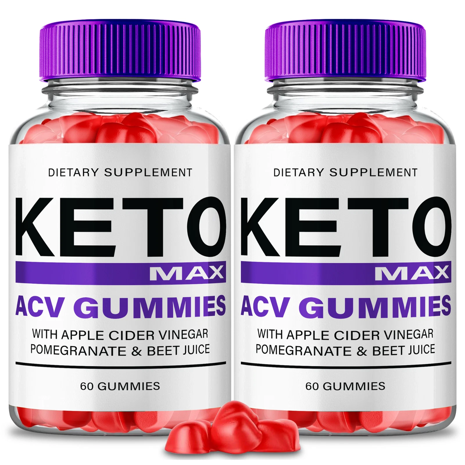 (2 Pack) Keto Max ACV Gummies, Advanced KetoMax Weight Management ACV Gummy