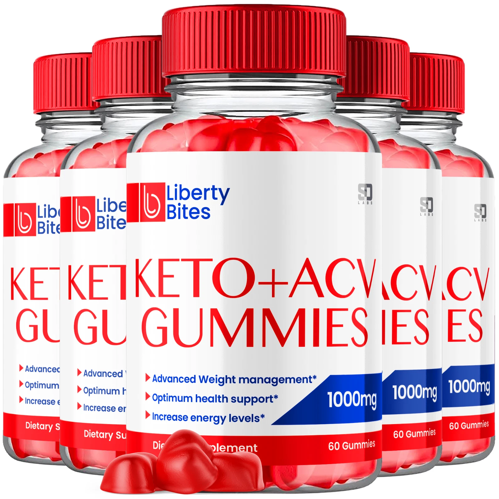 Liberty Bites - Keto ACV Gummies for a Balanced Lifestyle (5 Pack)