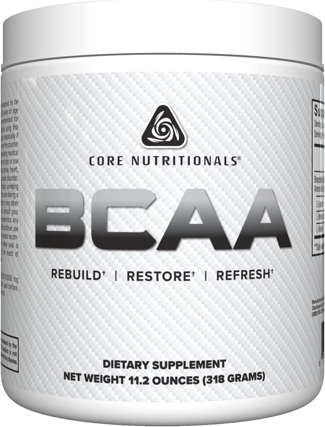 Core Nutritionals BCAA, Increases Skeletal Muscle Protein Synthesis 5gm - 60 Ser